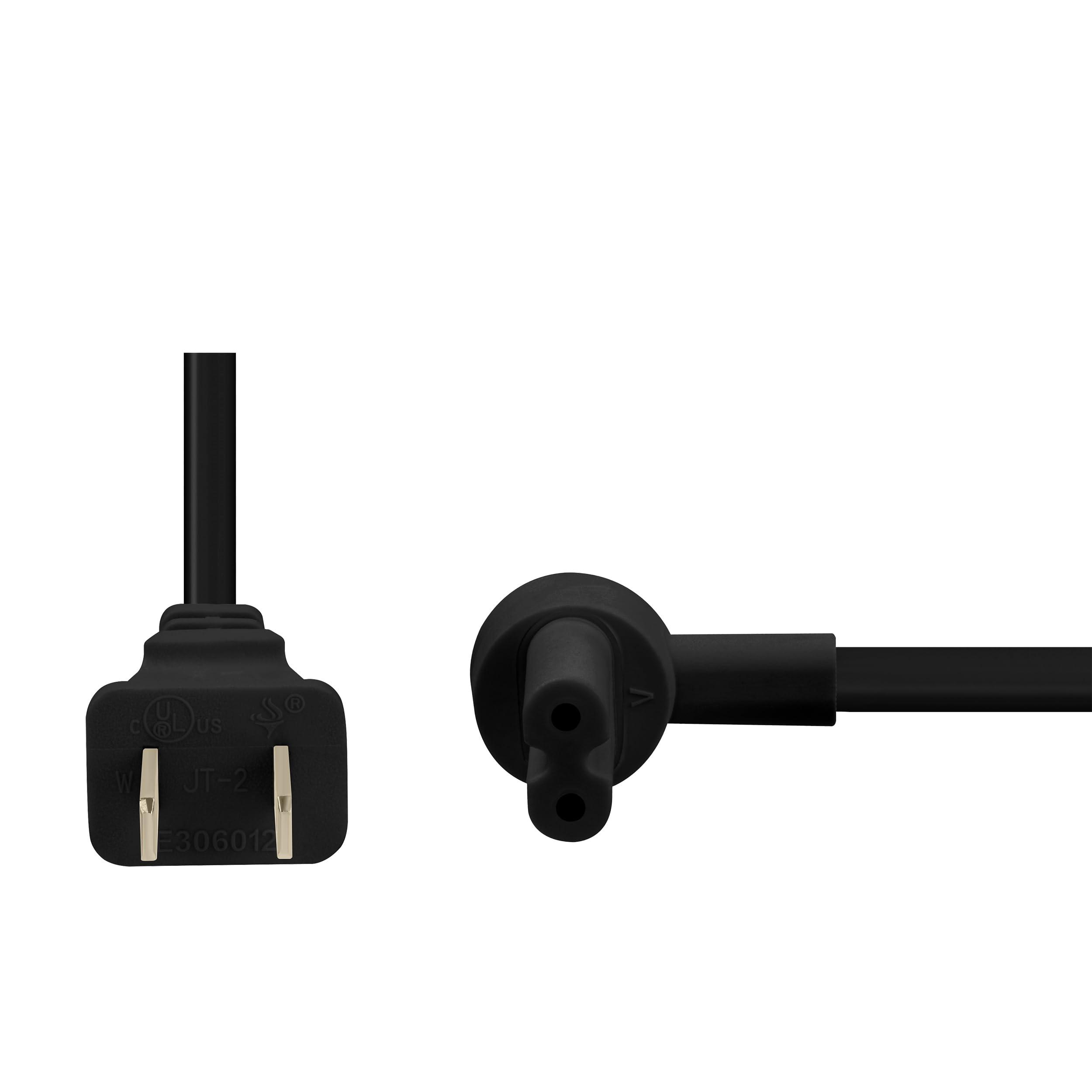 Vebner Vebner 2-Pack - Extra Short Power Cord Compatible with Sonos Era 100 and Era 300 Speakers (Black - 19.5 Inches)