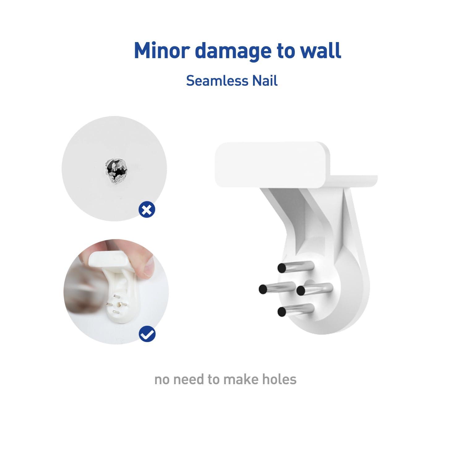 AREAJD AREAJD Projector Shelf for Wall, Floating Projector Wall Mount, Game Shelf for Xbox one S/X Series S, Holder Stand Accessories White