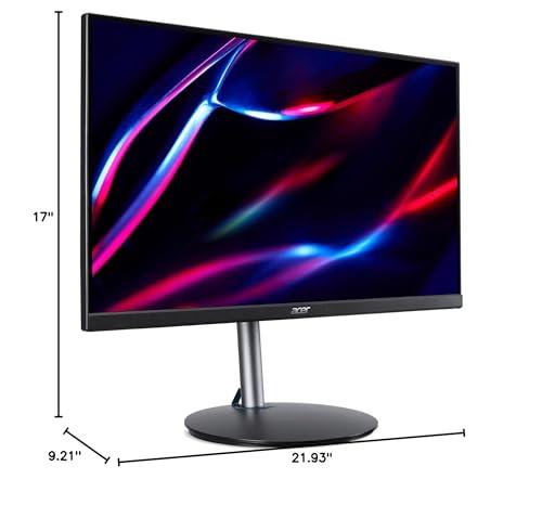 acer acer Nitro 24.5" Full HD 1920 x 1080 PC Gaming Monitor | AMD FreeSync Premium | Up to 250Hz Refresh | 1ms (VRB) | ZeroFrame | ErgoStand | 1 x Display Port 1.2 & 2 x HDMI 2.0 Ports
