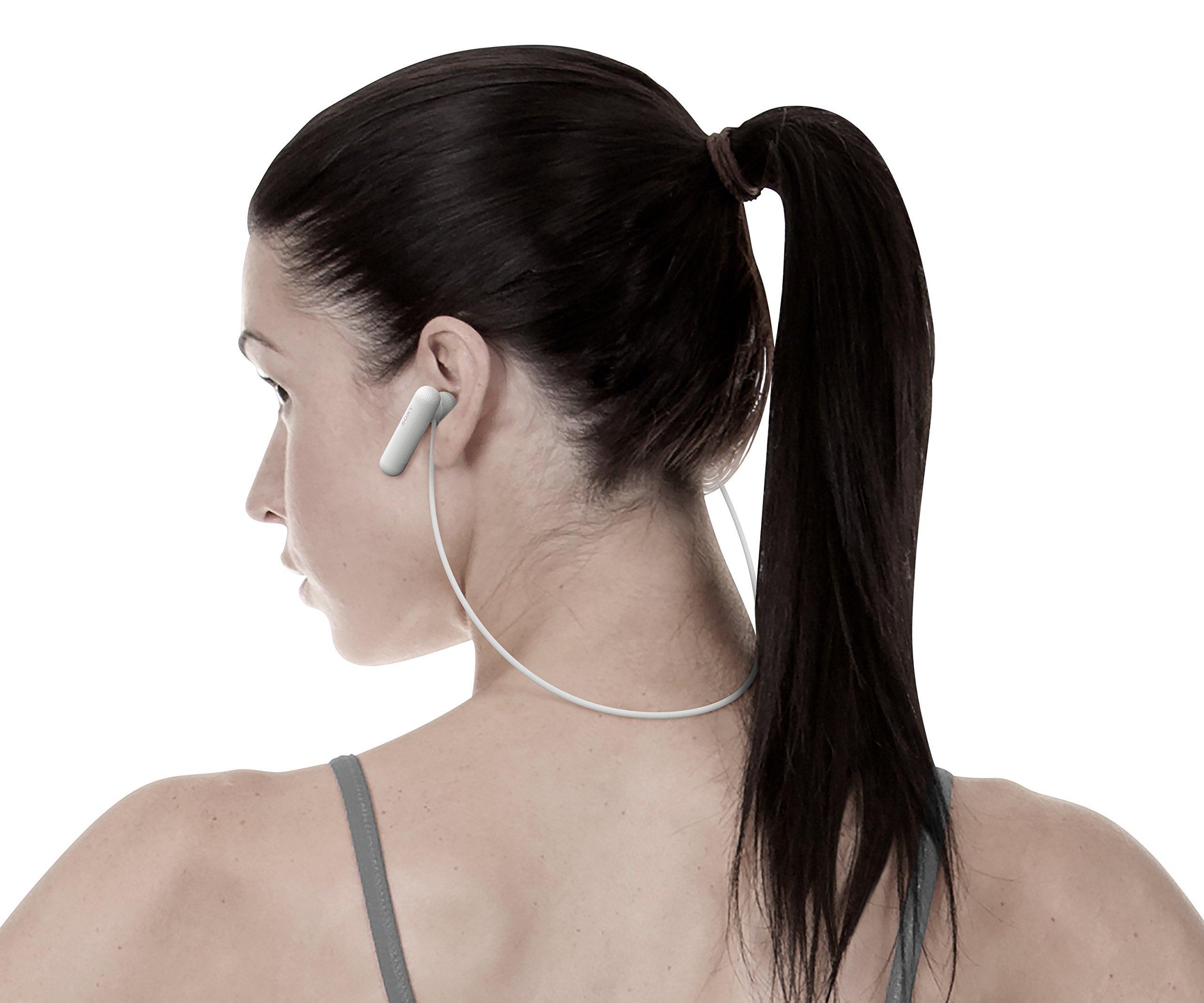 Sony Sony WI-SP500 Wireless in-Ear Sports Headphones, White (WISP500/W) (Renewed)