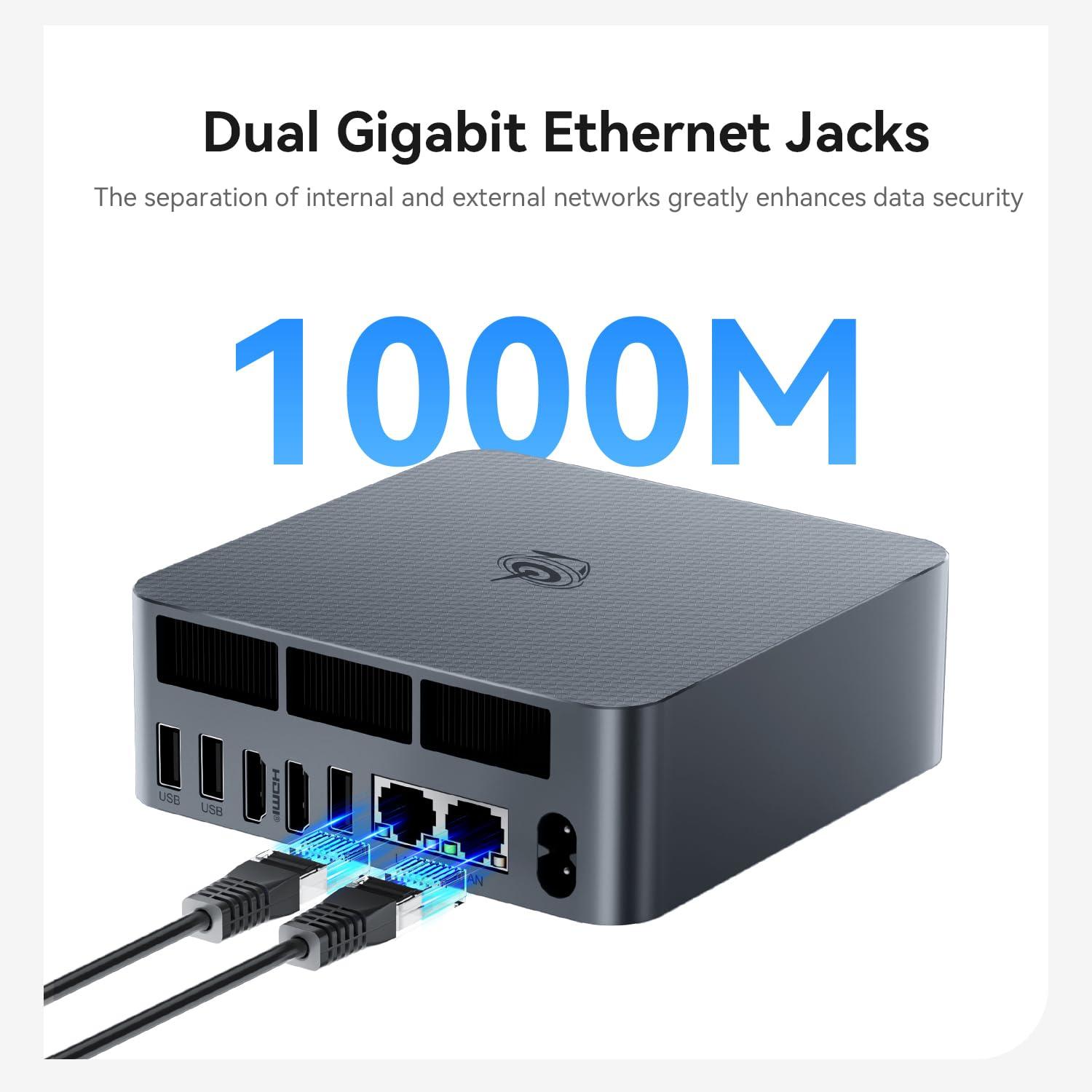 Beelink Beelink Mini PC, SEi12 Mini Computers Intel i5-12450H(Up to 4.4GHz) 8C/12T, Micro PC 16GB DDR4 RAM 1TB M.2 NVMe SSD, Desktop Computer 4K@60Hz/HDMI&DP/WiFi6/BT5.2/Gigabit Ethernet/HTPC/W-11 Pro