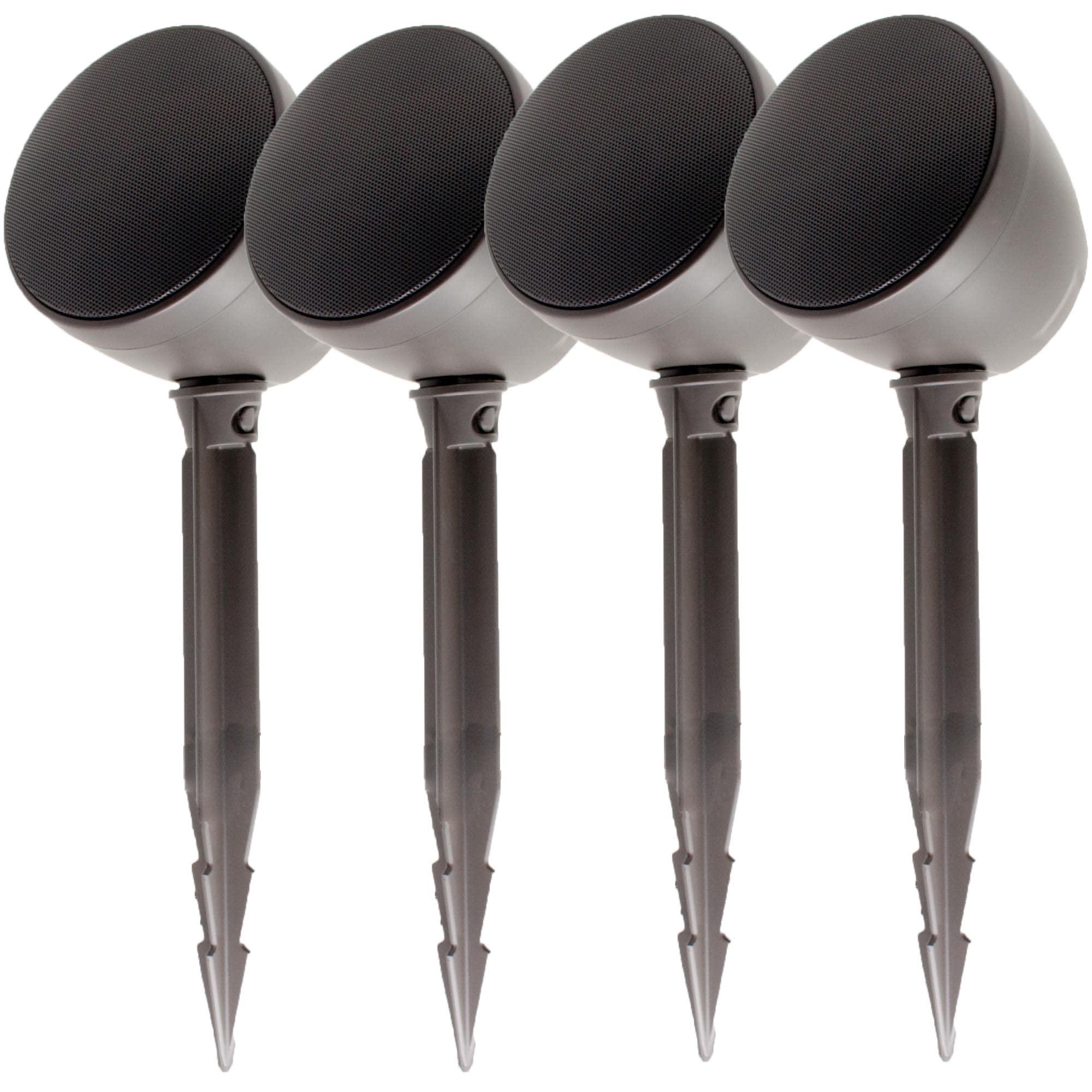 Current Audio Current Audio CA-LZ100 UltraScape Series 8\" Tan Hardscape Subwoofer and 4 Landscape Satellite Speakers Package