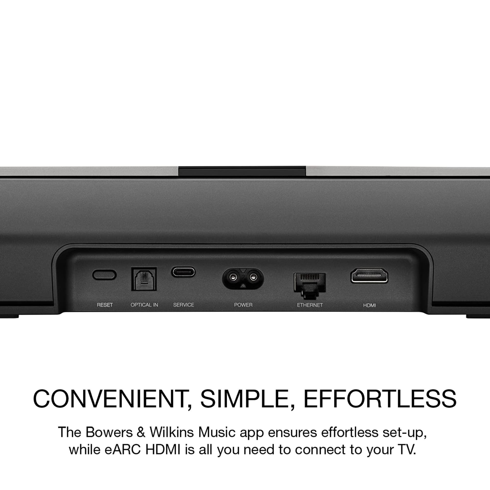 Bowers & Wilkins Bowers & Wilkins Panorama 3 Sound Bar with Subwoofer Built-In - 3.1.2 Channels, 13 Drivers, Dolby Atmos 3D Audio, Wireless Streaming, Alexa Built-in, AirPlay & Spotify Connect, Multiroom, Black