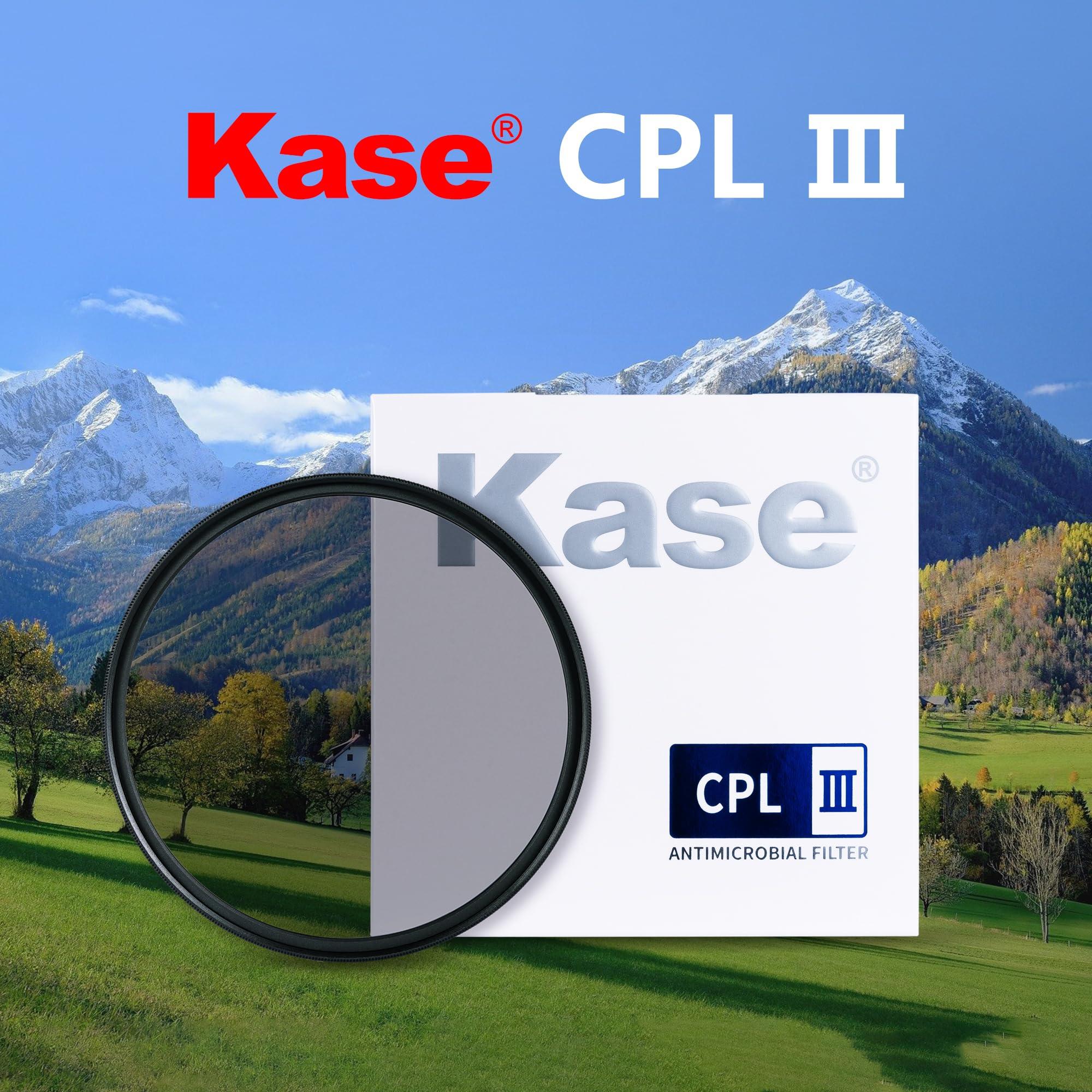 Kase Kase CPL III Screw-in Slim SMP Filter Multicoated Tempered Hardened Optical Glass Anti-Glare Low Reflection (58mm)