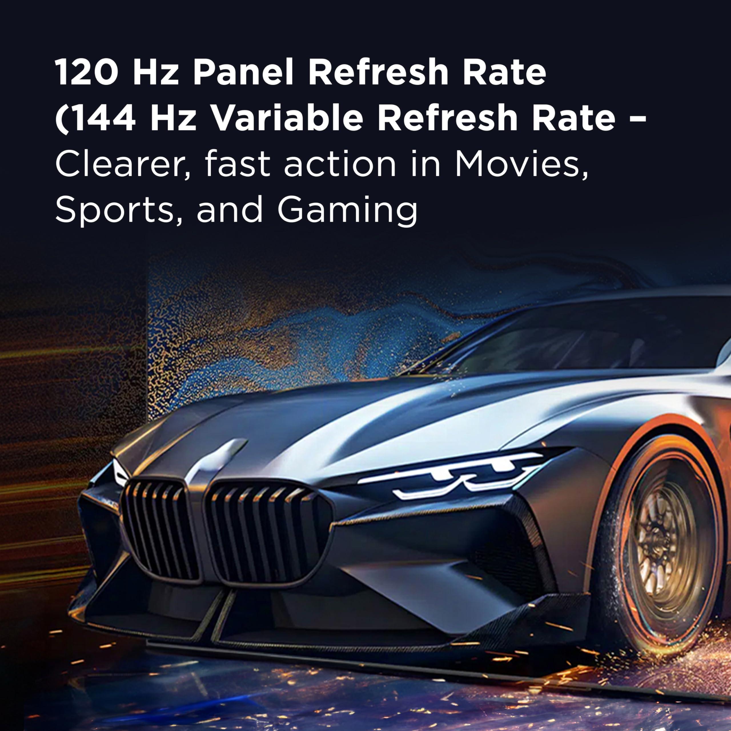 TCL TCL 75-Inch QM85 QLED 4K Smart QD-Mini LED TV with Google TV (75QM851G, 2024 Model) Dolby Vision IQ HDR, Dolby Atmos, Game Accelerator up to 240Hz, Voice Remote, Works with Alexa, Streaming Television