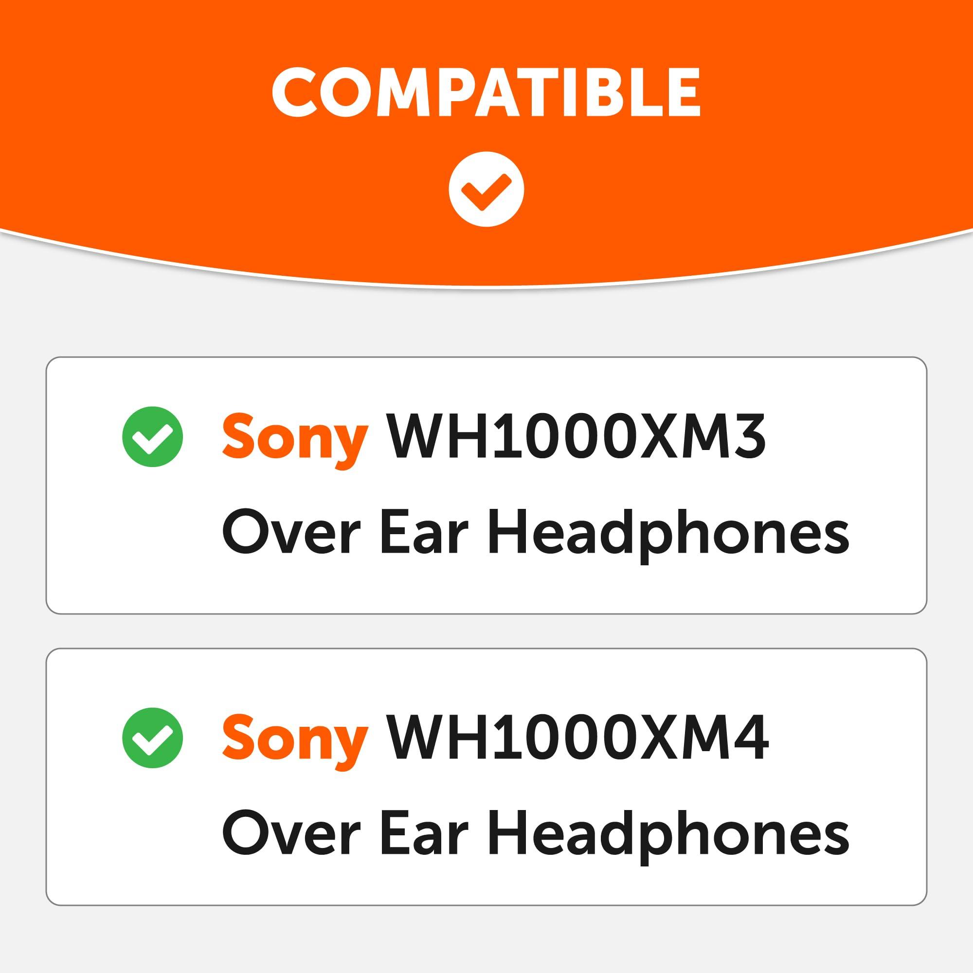 WC WC BandZ XM3 / XM4 - Silicone Headband Cover for Sony WH1000XM3 & WH1000XM4 Headphones by Wicked Cushions | Enhanced Comfort, Style, & Sweat Protection | Exclusively for Sony XM3 / XM4 | Navy