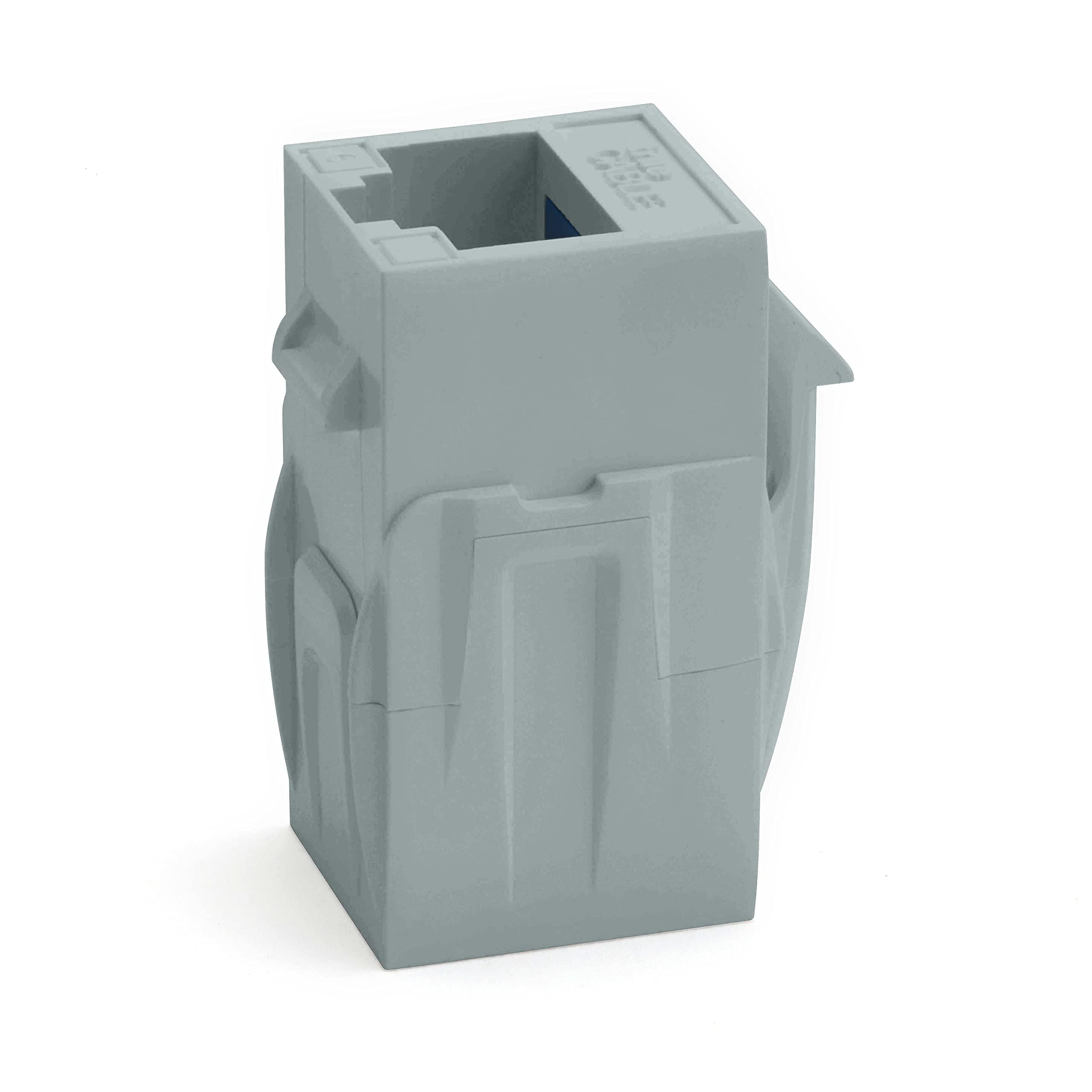 TRUE CABLE trueCABLE Cat6 Keystone Jack Coupler, Unshielded (UTP), PoE++ (4PPoE), UL Listed, ETL Verified, ANSI/TIA 568-2.D Cat 6 Performance Compliant, Female to Female RJ45 Couplers, Gray, 12 Pack