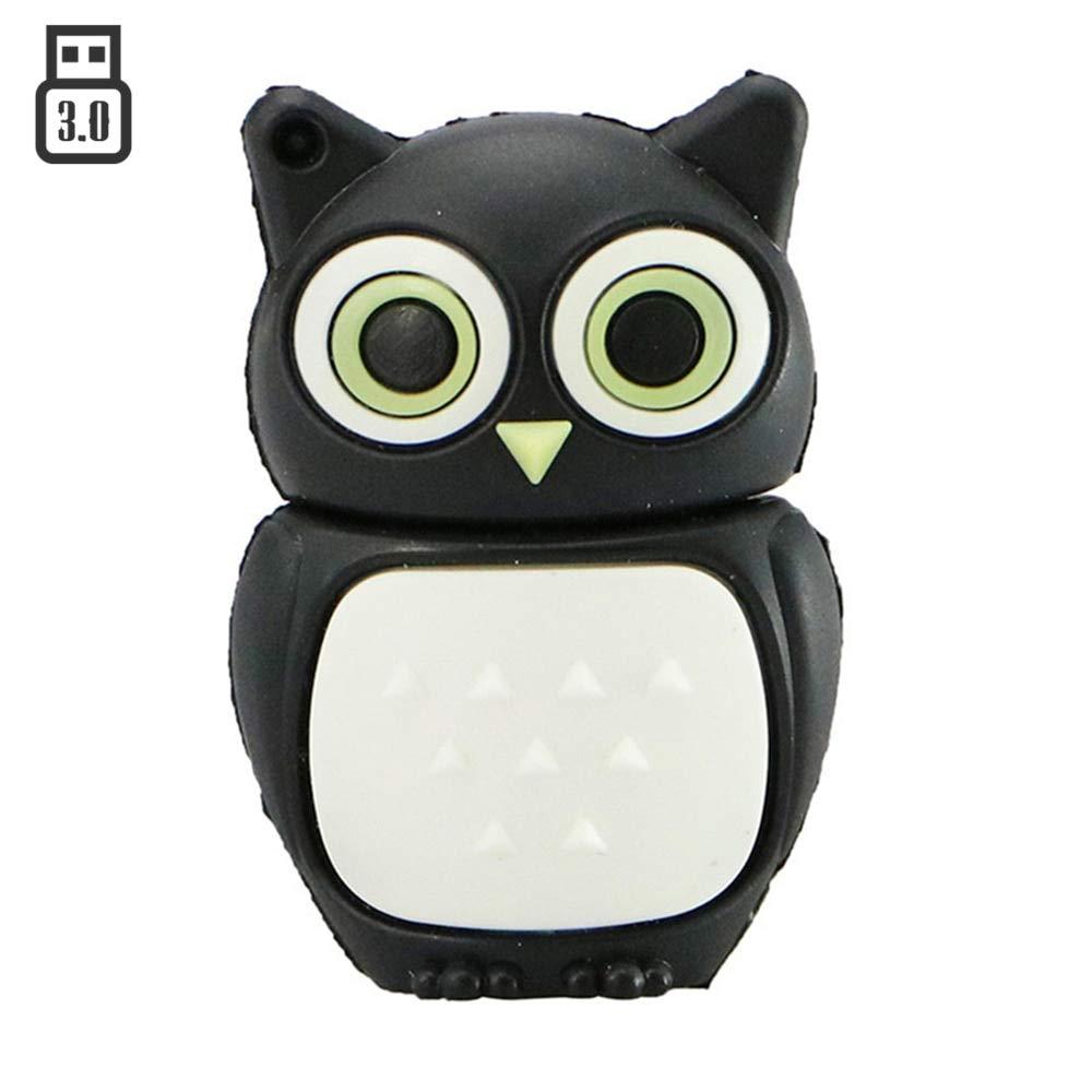 OneSquareCore 4GB Owl Model USB Flash Drive USB 3.0 Storage Device USB Flash Disk USB Drive USB 3.0 Memory Stick USB Stick U Disk Thumb Drive USB Flash Memory USB Disk Data Storage - Black