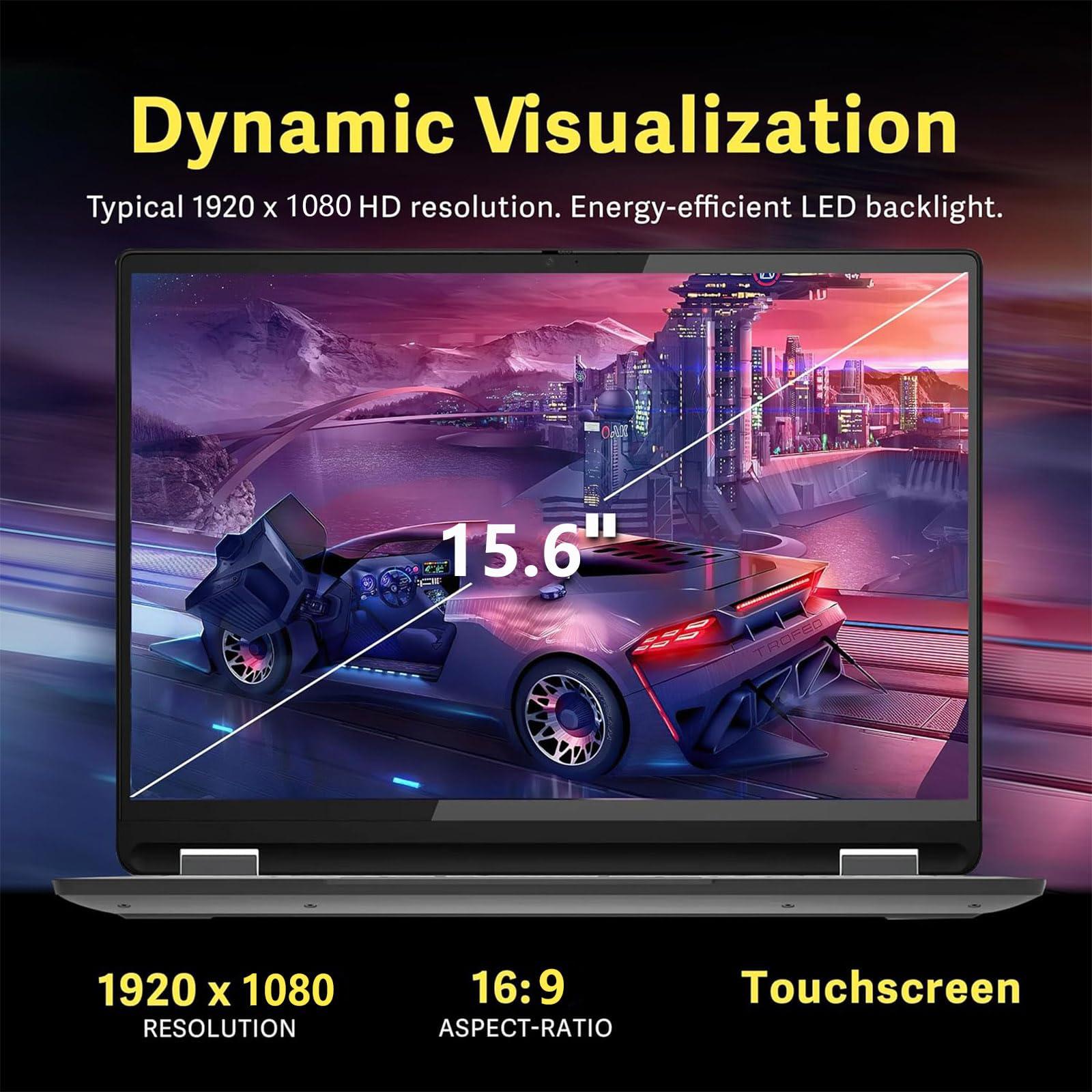 Lenovo Lenovo IdeaPad Flex 3i Chromebook Touchscreen Laptop Flip - 15.6 FHD IPS Display 2 in 1 - Intel Pentium Silver N6000-8GB RAM - 256GB Storage - Wi-Fi 6 - USB C - Google Chrome - Tablet