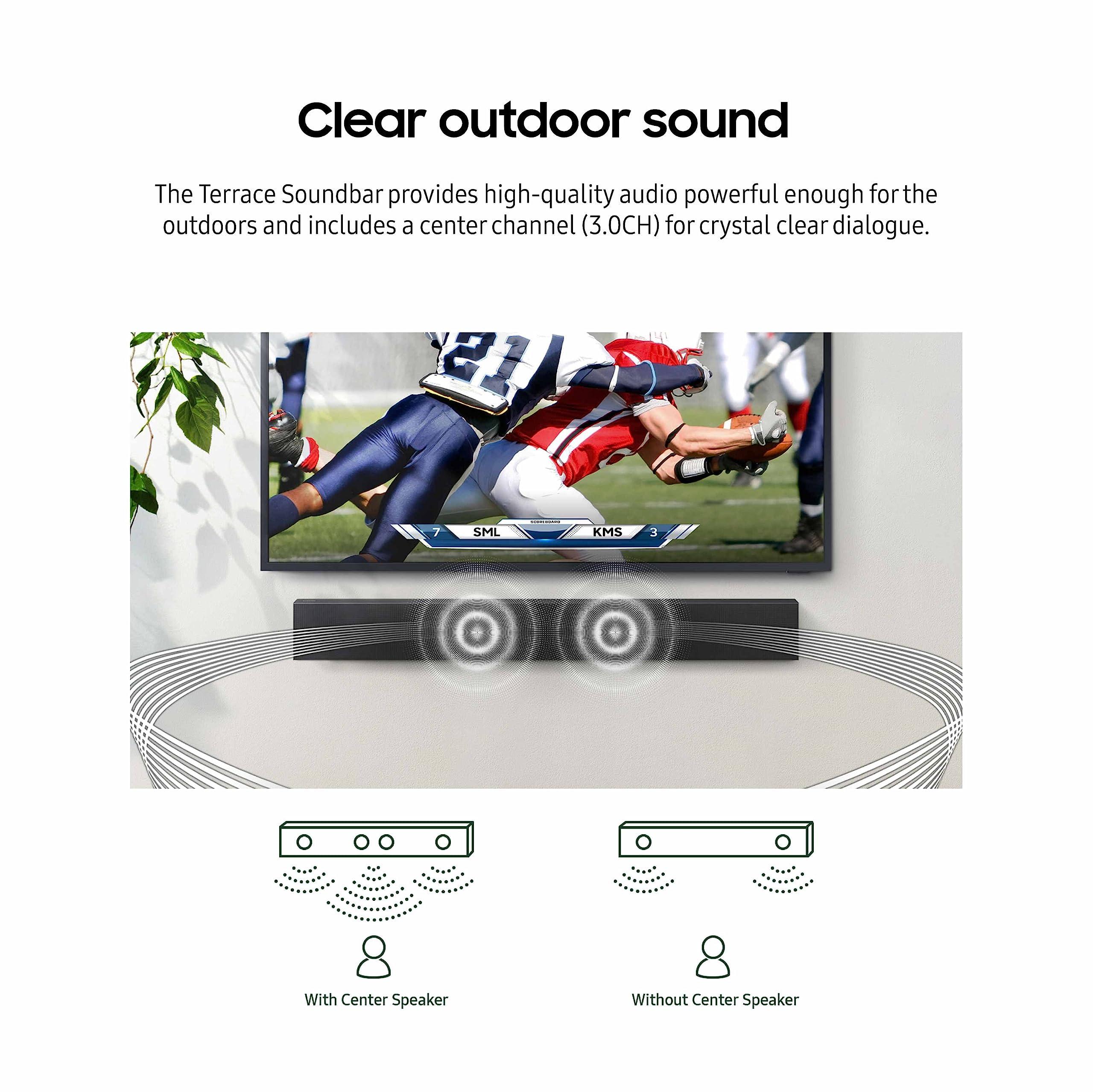 SAMSUNG Samsung HW-LST70T 3.0 Channel The Terrace Soundbar with Dolby 5.1 Ch and 5 Year Amber Protection Plan (2020)