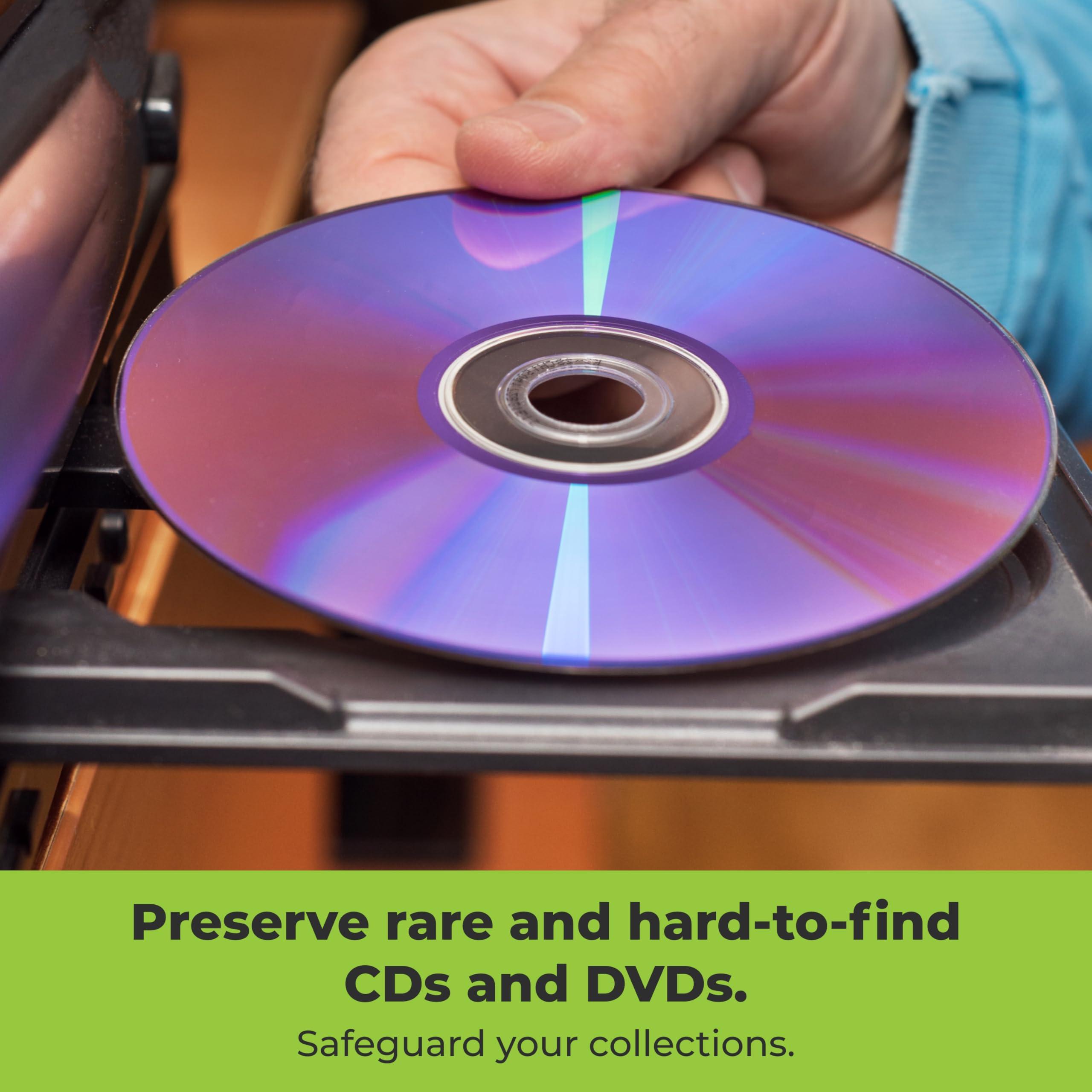 Aleratec Aleratec Motorized DVD CD Cleaner Disc Repair System - Scratch Remover and Cleaner for CD Player Discs - Includes Solution - Portable Disc Cleaner for Restoring CDs, DVDs, and More