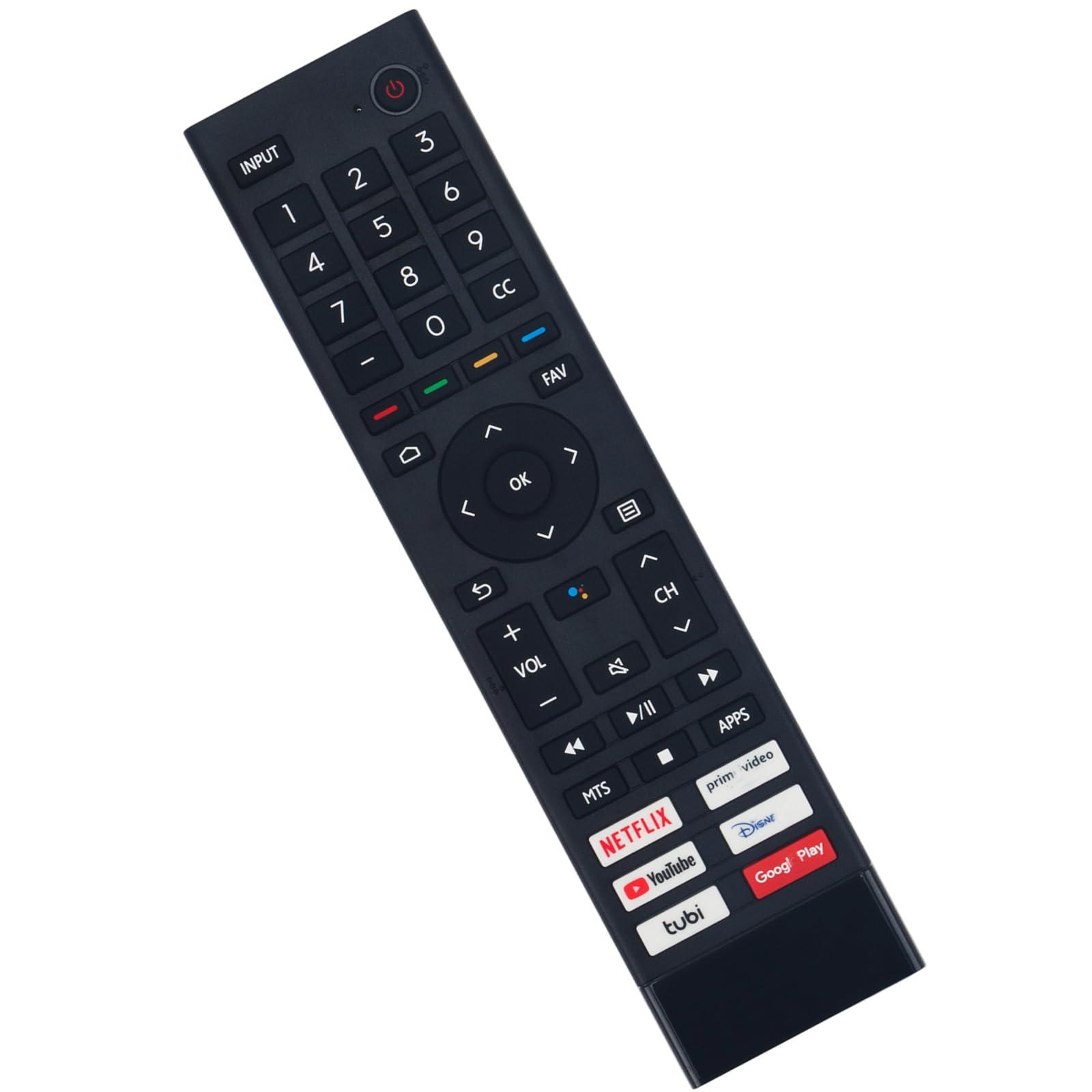 ZdalaMit Voice Replacement Remote Control Applicable for Hisense A6 Series LED 4K UHD Google Smart TV 75A6N 65A6N 55A6N 43A6N 85A6N