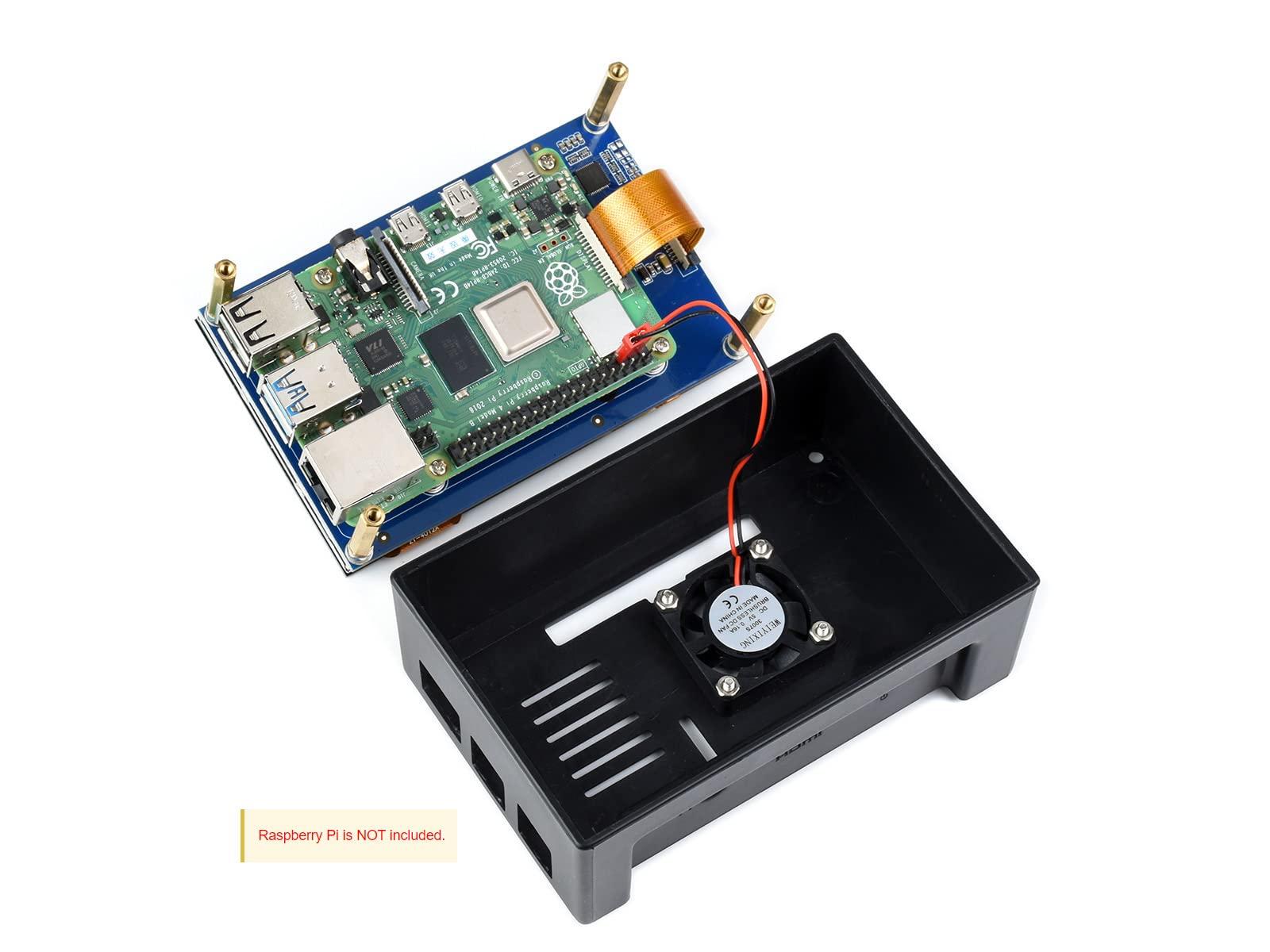 waveshare Waveshare 4.3 Inch Touch Screen DSI LCD with Case for Raspberry Pi 4B, 800480 Resolution Monitor IPS Capacitive Screen Support Raspbian/Ubuntu/Kali/Retropie/WIN10 IoT