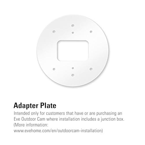 Eve Eve Outdoor Cam (White Edition) Secure floodlight Camera, (HomeKit Secure Video), 1080p, Night Vision, Wi-Fi (2.4 GHz), Motion Sensor, Two-Way Communication, Flexible & Easy Installation