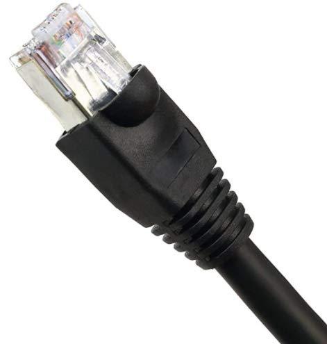 Ultra Spec Cables Ultra Spec Cables 25ft Cat7 Outdoor Waterproof Ethernet Direct Burial Cable (600MHz) Shielded (Pure Copper) PE Rugged Jacket (10 Pack)