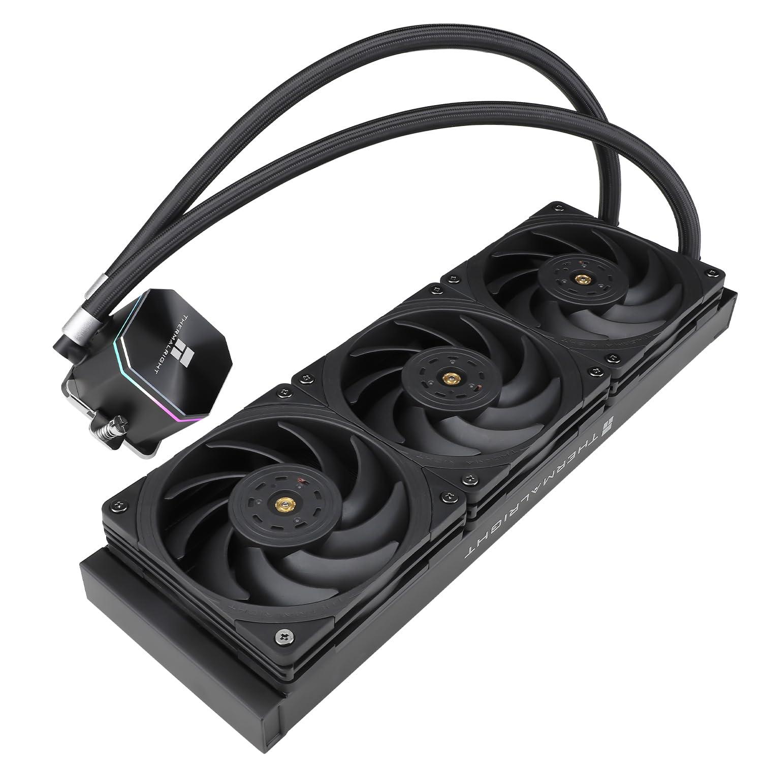 Thermalright Thermalright Frozen Edge 360 Black Liquid CPU Water Cooler with 120mm PWM Fan,360 Black Cold Row Specification,Integrated Water-Cooler Heatsink for AM4/AM5,Intel LGA1700/1150/1151/1200/2011/1851
