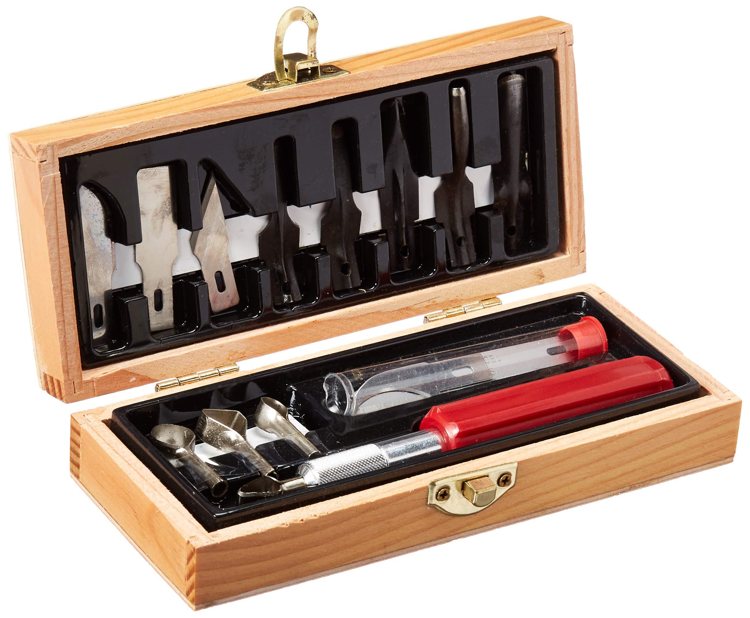 Excel Blades 44384 Woodworking Set - Wooden Box