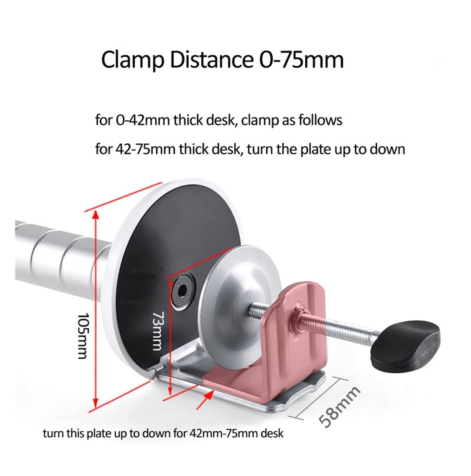 MeLphi MeLphi OA-9X Double Arm Multifunctional Aluminum 9inch 10inch Pad Onemix 3s Desk Mount Laptop Table Stand Monitorbracket Shelf (Color : No 13inch clamp)