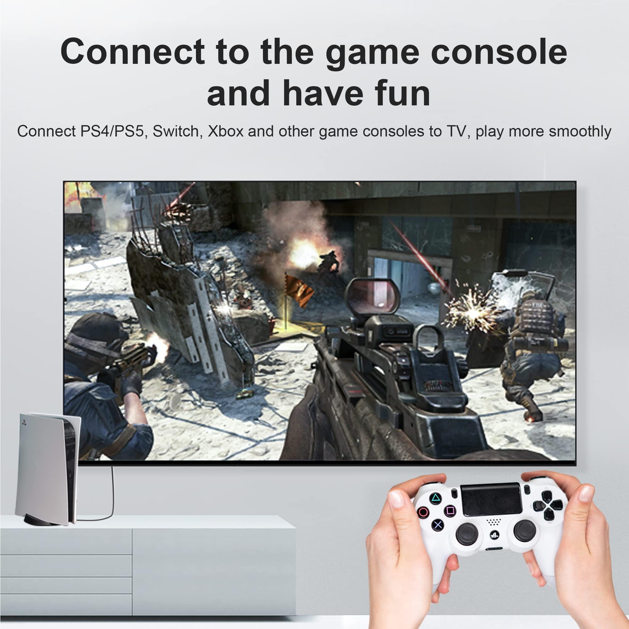 ecjtu 8K Long DP Fiber Optic Cable 130Feet/40m, 8K@60Hz, 4K@144Hz, 32.4Gbps Displayport 1.4 Cable, Gold Plated Connector, Slim and Flexible Cord, Support HBR3, DSC 1.2, HDR10, 3D Visual Effects, VR Headset