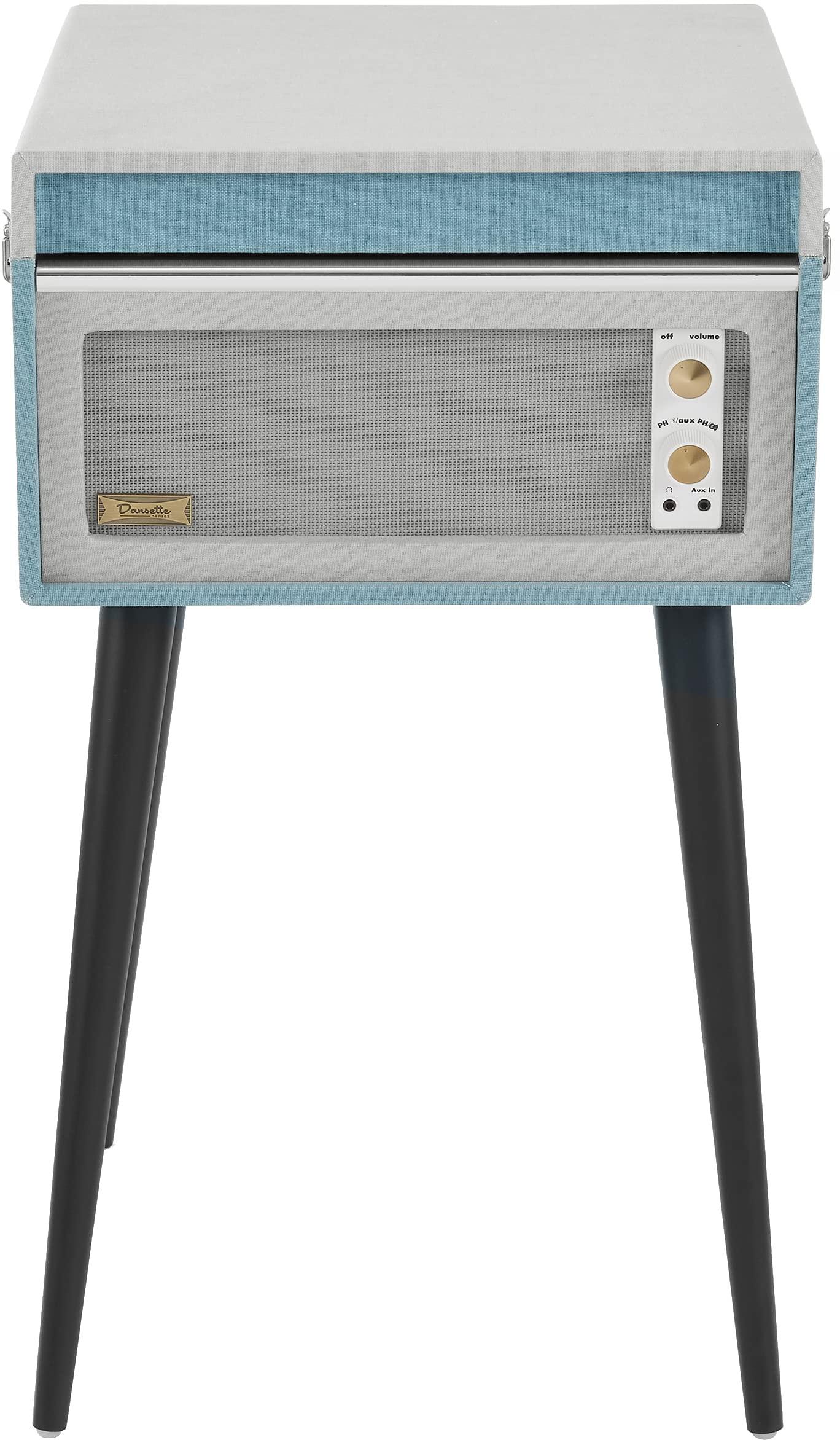 Crosley Crosley CR6233F-TN Dansette Bermuda Bluetooth in/Out Portable Vinyl Record Player Turntable with Aux-in, Tourmaline