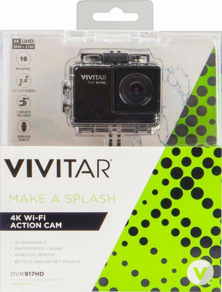 Vivitar Vivitar DVR917HD 4K Action Camera with Remote (Black)