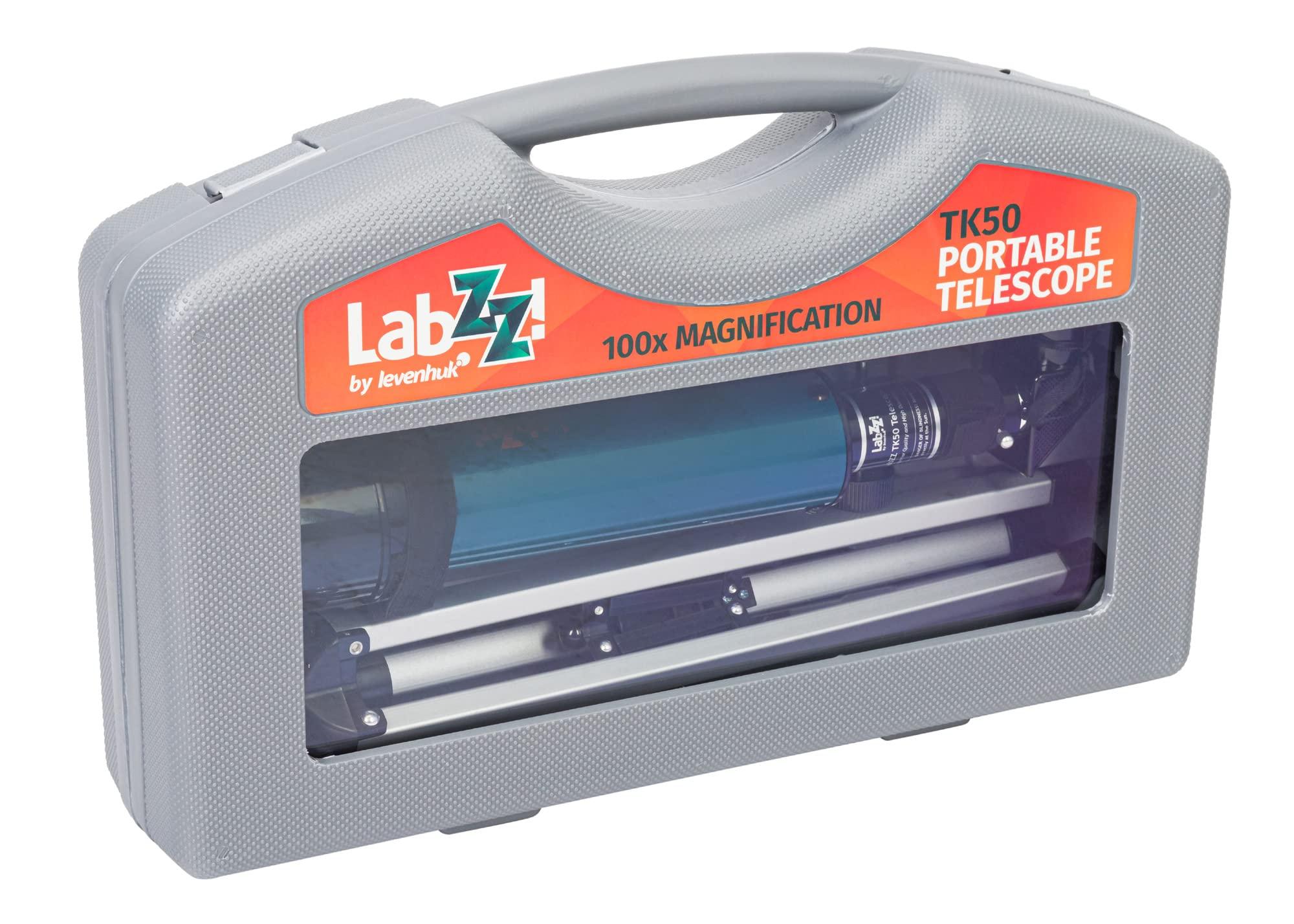 Levenhuk Levenhuk LabZZ TK50 50mm Lightweight Portable Travel Refractor Telescope with Case and Accessories for Children and Beginners