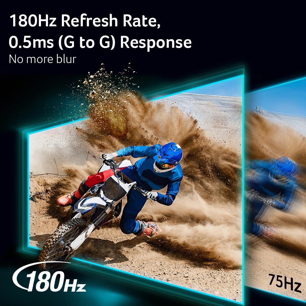 acer Acer Nitro 34 Inch UWQHD 3440 x 1440 1000R Curved PC Gaming Monitor | AMD FreeSync Premium | Up to 180Hz Refresh | Up to 0.5ms | AdobeRGB 90%| Delta E<2 | 1 DP 1.2 & Two HDMI 2.0| EDA343CUR V3bmiippx