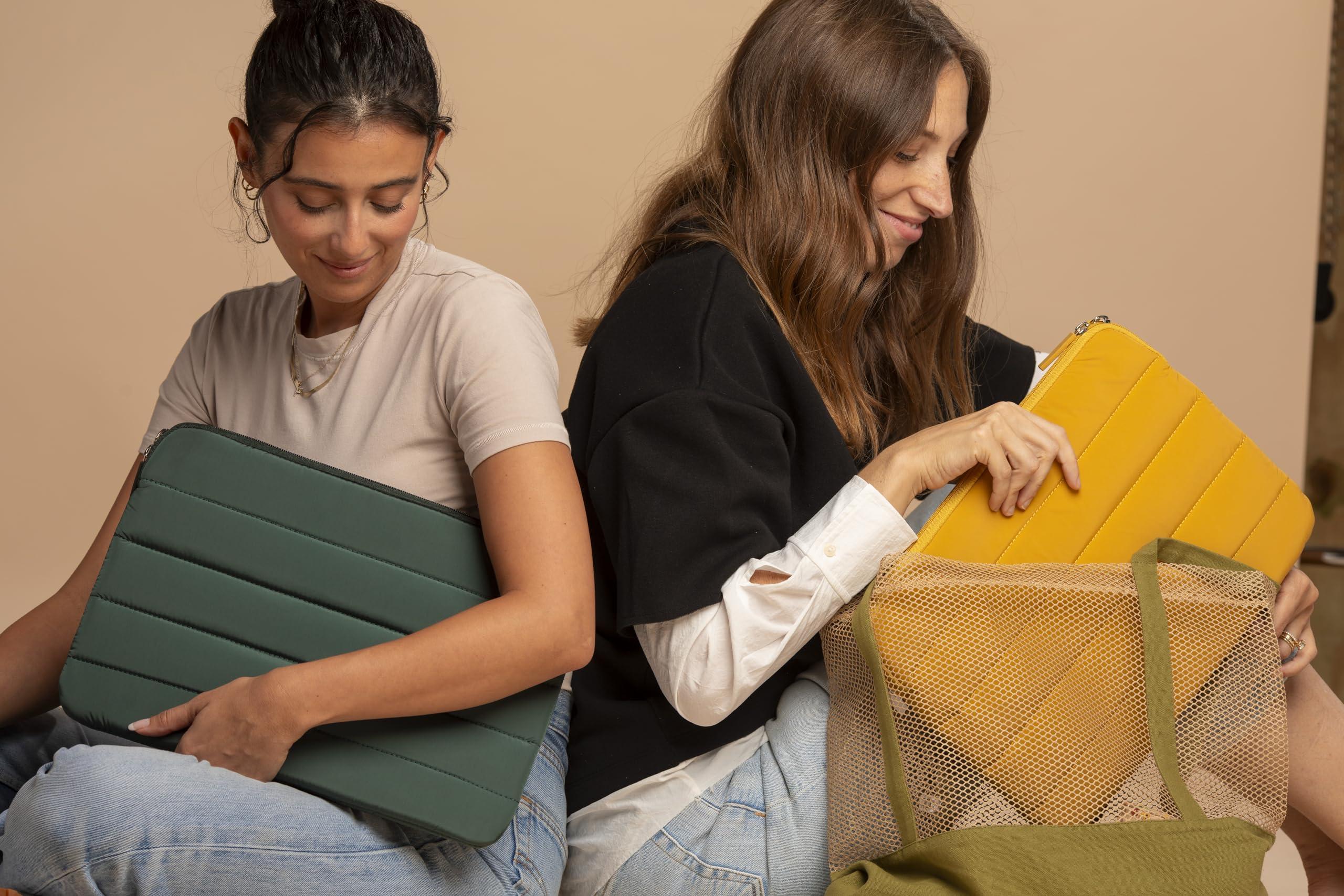 ANECDOTE. ANECDOTE Laptop Case 13-14 Inch A Perfect Laptop Sleeve That is Compatible with MacBook Air/Pro and iPad Pro 12.9 Fits in Your Bag, Made of 100% Nylon with Aesthetic Design (Navy)