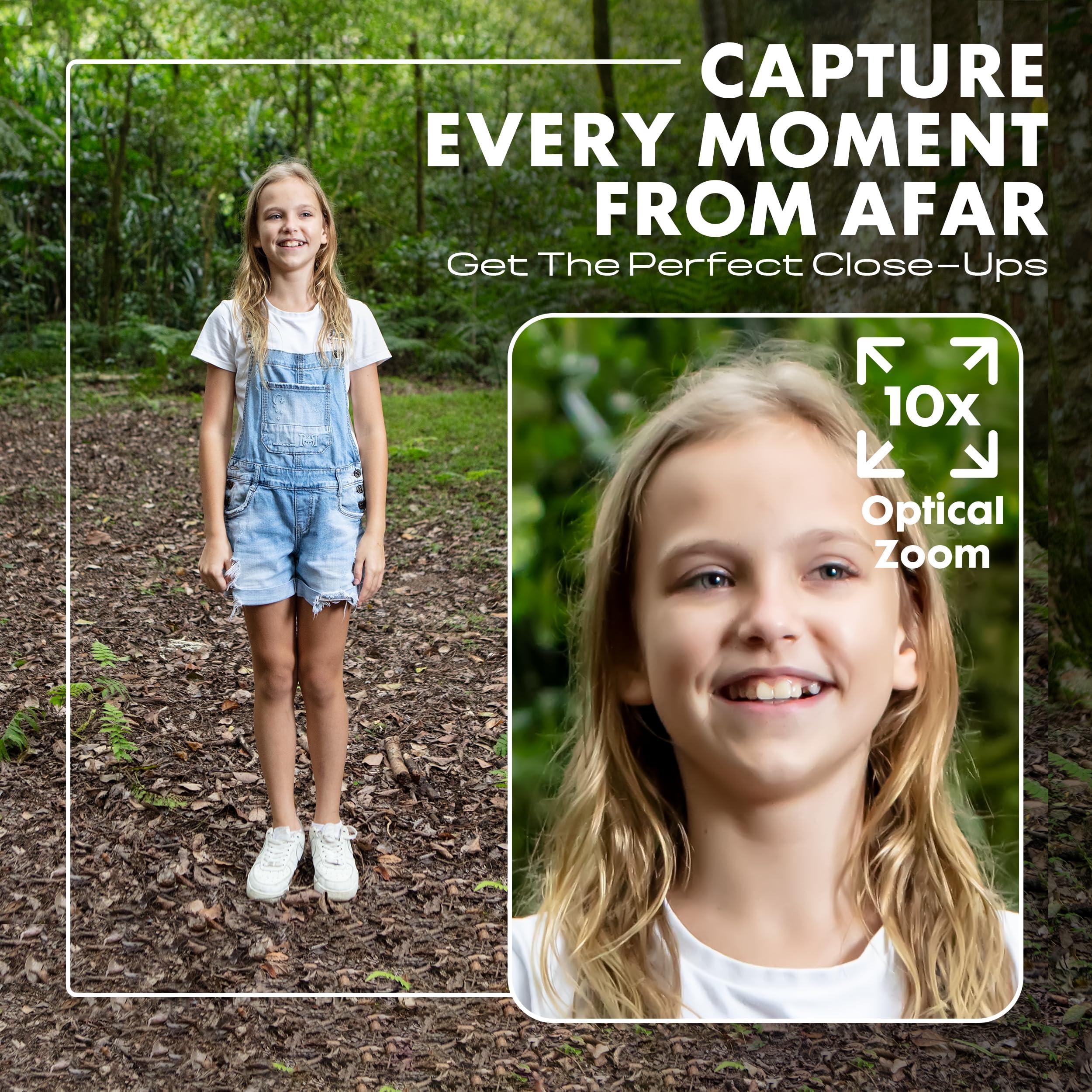 MINOLTA Minolta ProShot 64MP Digital Camera 10x Optical Zoom, 4K Ultra HD Video, Macro Shooting, Anti-Shake, 3-inch LCD Screen, Face Detection Includes 32GB SD Card, Battery & Case (Purple)