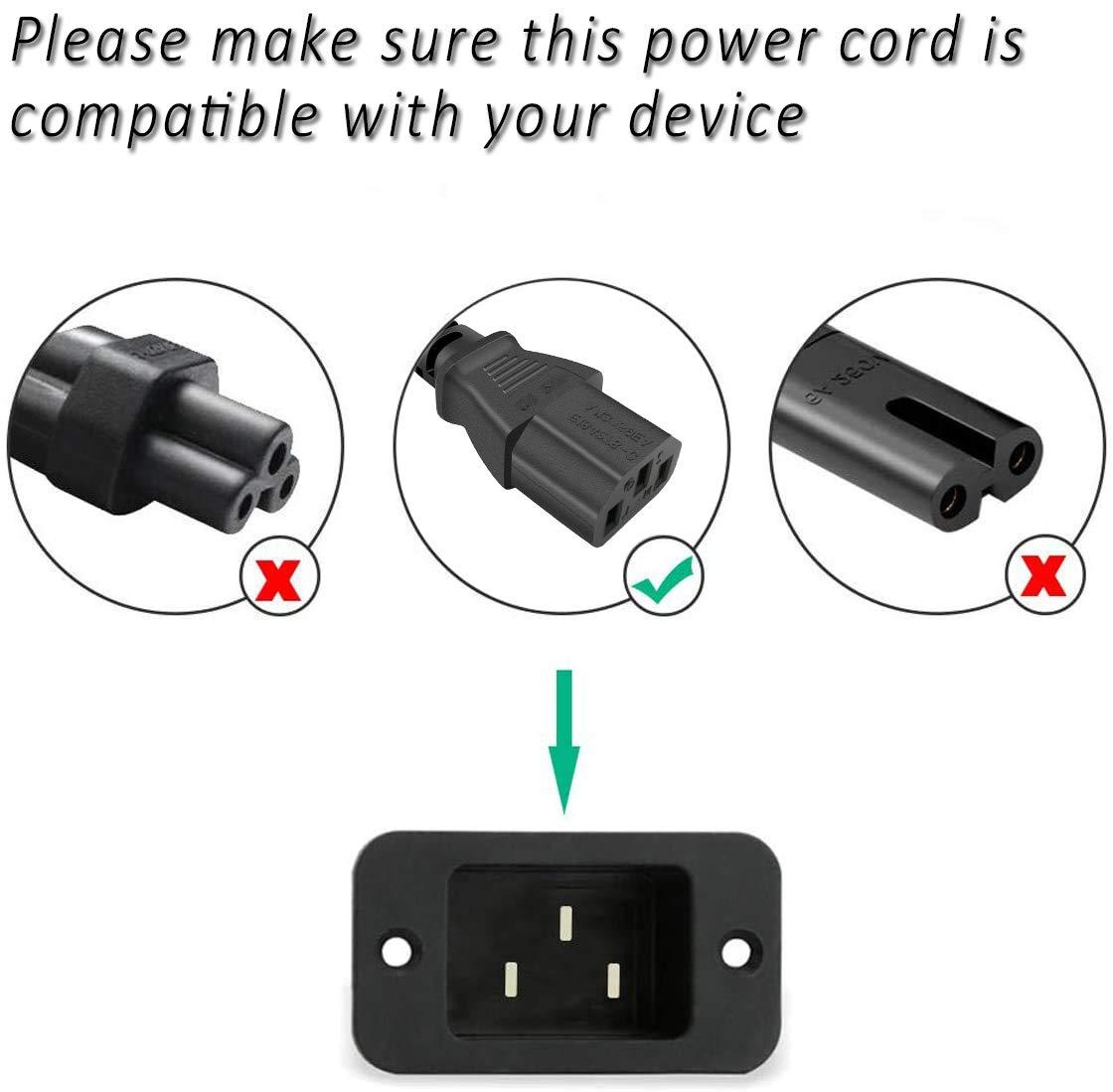 Xzrucst Xzrucst AC Power Cord Cable Plug Compatible with Elna #446891-20 to Elna Sewing Machine Elna #446891-20 44689120,Air Electronic 38,39,39,58,59,68,69,45,46,55,56,65,66,500,Lotus 22,Stella 17,27,37,57