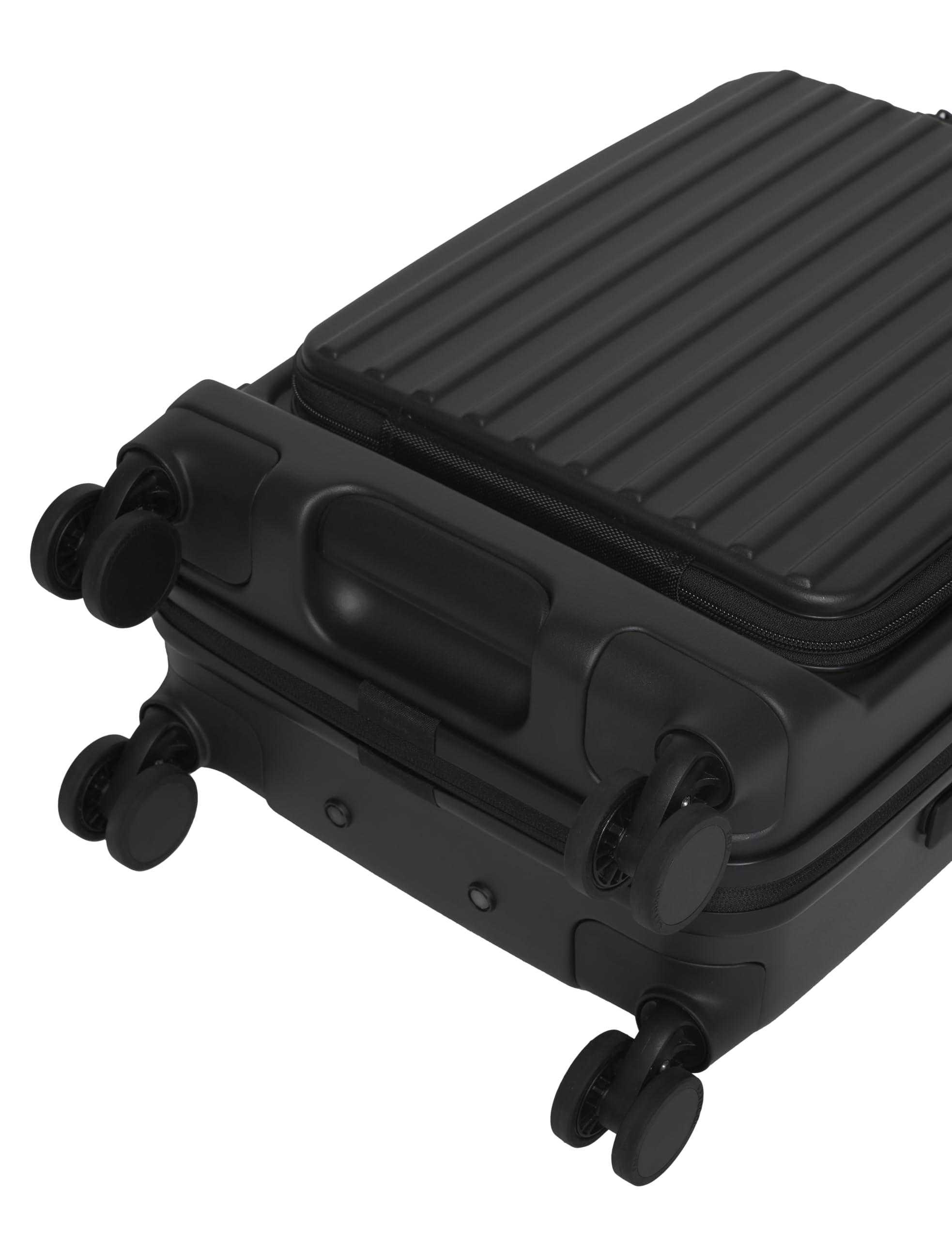 acer Acer Hardside Expandable Luggage Laptop Bag with Spinner Wheels, Black
