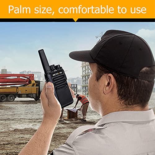 Retevis Retevis RT68 Walkie Talkies for Adults, 2 Way Radios Long Range, Hands Free (4 Pack) Bundle with RT22 Rechargeable Walkie Talkies, Long Range Two Way Radio for Adults(4 Pack, Orange)