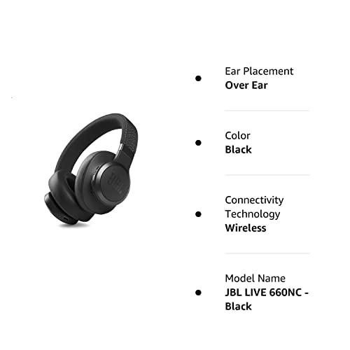 JBL JBL Live 660NC Wireless Noise Cancelling Over-The-Ear Headphones - Black (Renewed)