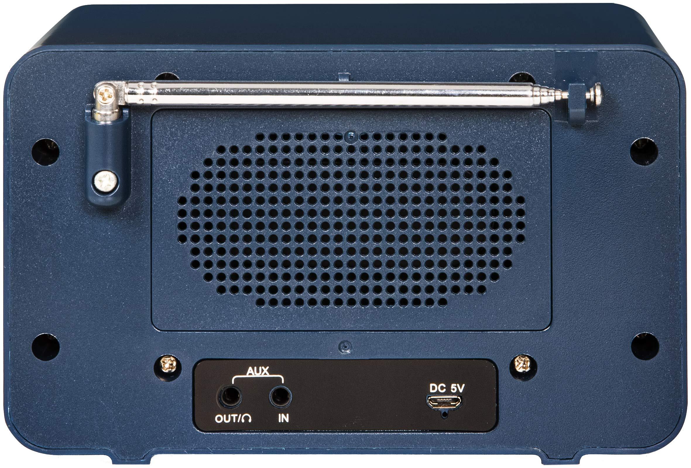 Crosley Crosley CR3036D-NV Tribute Vintage AM/FM Bluetooth Radio, Navy