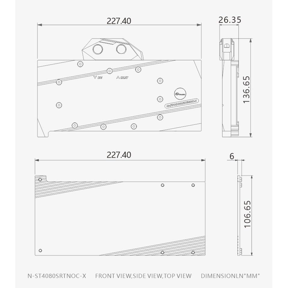 YXHGeeek GPU Waterblock -for Zotac RTX 4080 Super 16GB Trinity OC White Edition, PC GPU Water Liquid Cooling Block Cooler with Backplate (12V RGB Aura Effect LED Lights GPU Block with Backplate)