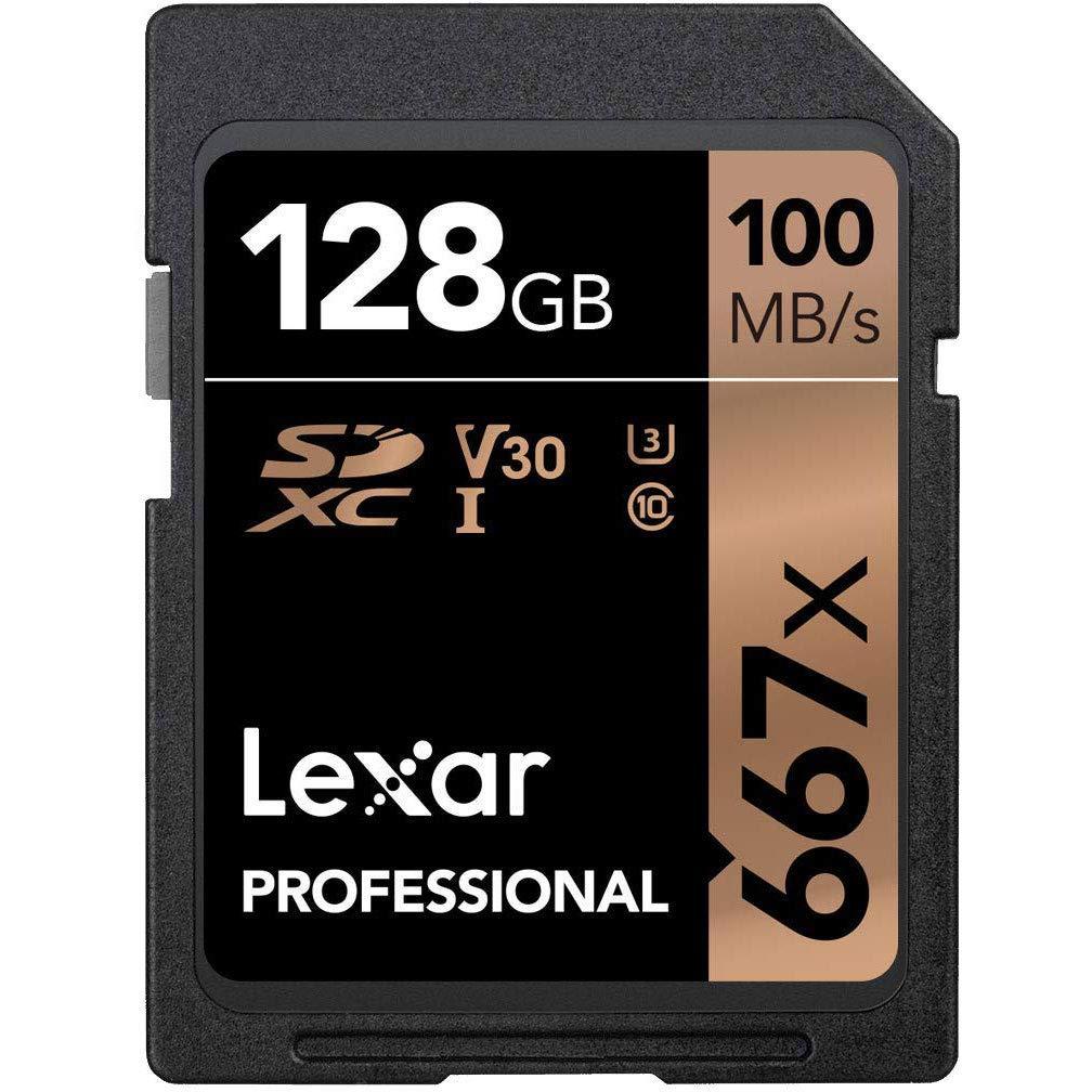 Lexar Lexar Professional 667X 128GB SDXC UHS-I/U3 Card (LSD128BNA667)