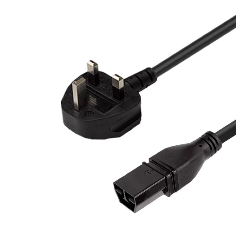 Toptekits Toptekits UK BS1363 to SAF-D-Grid T-Latch Power Cord, SAF-D-Grid T-Latch Plug to BS1363 UK Power Cable SJT 16AWG,10ft/3m (UK to Saf-D-Grid)