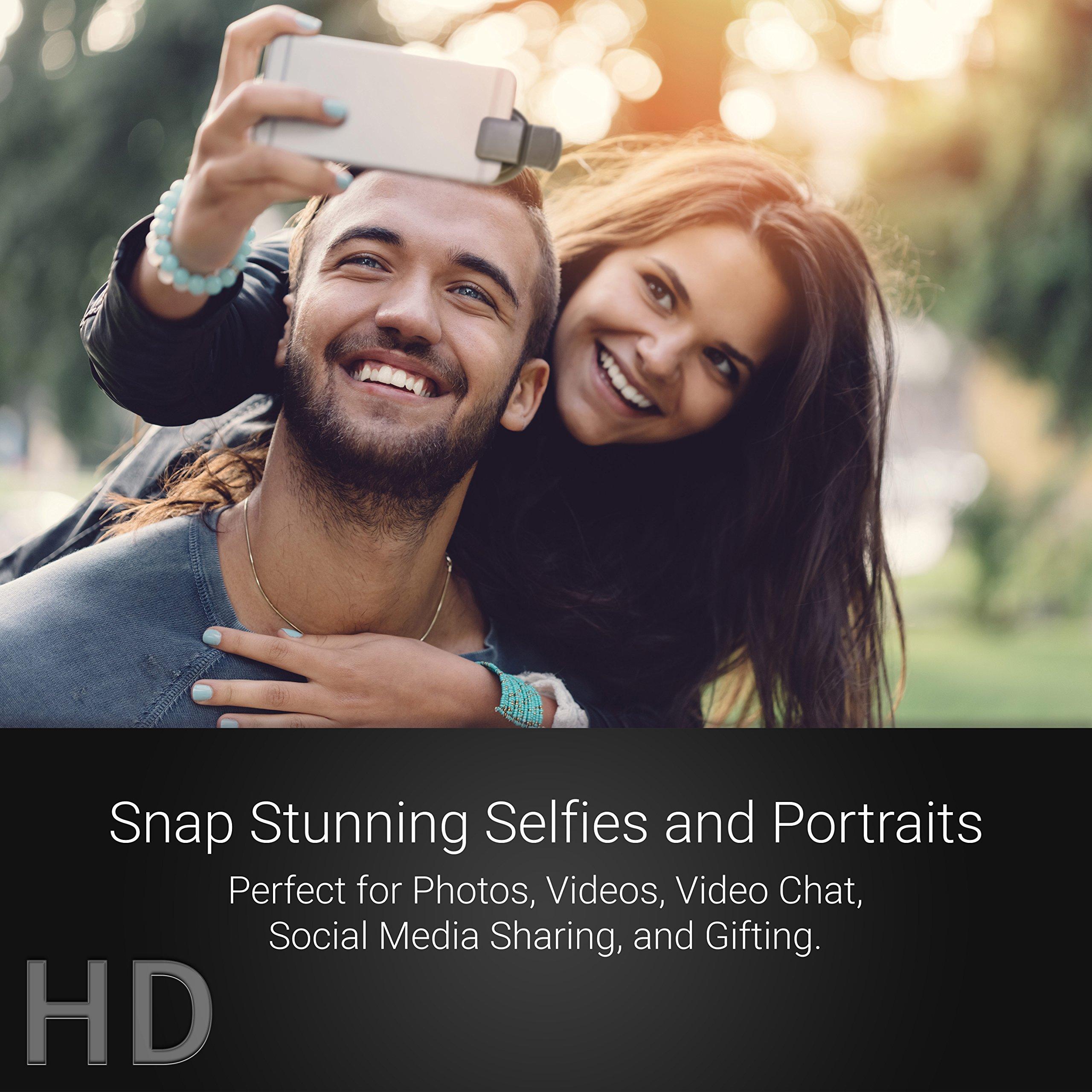 Xenvo Xenvo Pro Lens Kit for iPhone and Android, Macro and Wide Angle Lens with LED Light and Travel Case Black