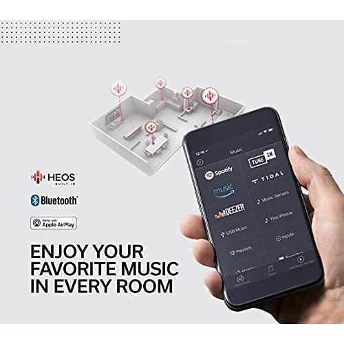 Denon Denon AVR-X1700H 7.2 Channel AV Receiver - 80W/Channel, Advanced 8K HDMI Video w/eARC, Dolby Atmos, DTS:X, Built-in HEOS, Amazon Alexa Voice Control