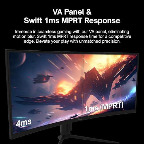 Pixio Pixio PXC325 32 inch 165Hz Refresh Rate FHD 1080p Resolution 1500R Curve VA Panel 1ms Response Time Adaptive Sync HDR Curved Gaming Monitor