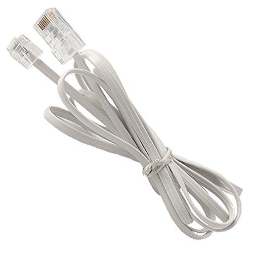 honbay HONBAY 2 Pack Telephone RJ11 6P4C to RJ45 8P8C Connector Plug Cable for Landline Telephone