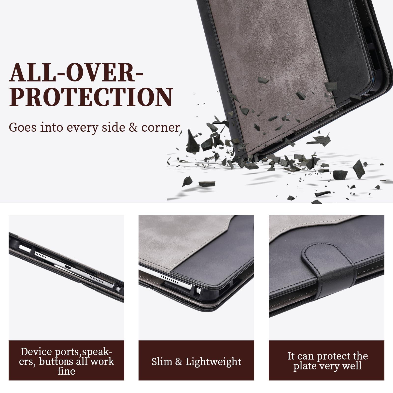 Aroepurt Case Compatible for Huawei Matepad 10.4-Inch Tablet Case 360 Degree Rotation Multi-Viewing Angels PU Leather Stand Folio Cover Black