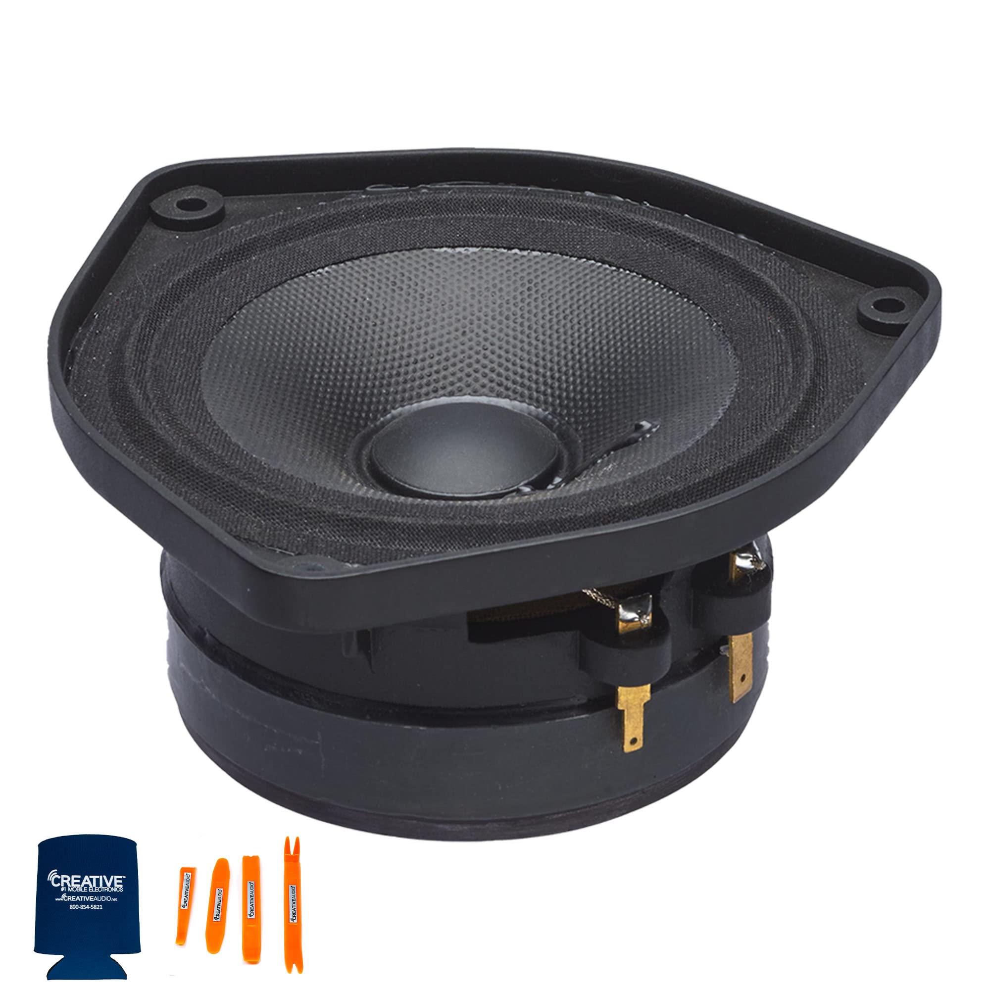 PowerBass PowerBass 2 Pairs of OE-400 4" Mid Range 2-Ohm Speakers - Drop in Replacements Compatible with Select Bose Equipped Vehicles
