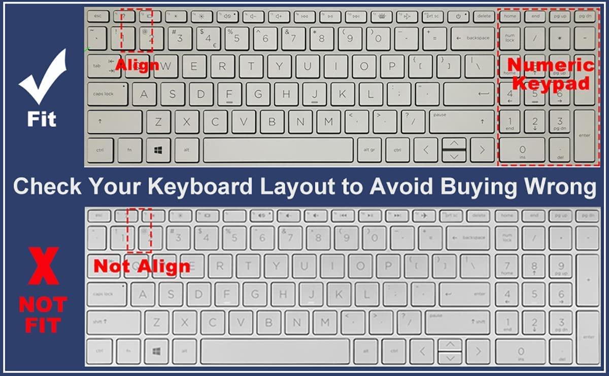 MUBUY-GOL Keyboard Cover for HP 17.3\" Laptop 17-cn/cp 17t-cn 17-cn0065cl 17-cn3053cl 17-cn0691ds 17-cn1053cl 17-cn0010nr 17-cn2099nr cn1069cl 17-cn0001tg 17-cn0003dx 17-cn3097nr 17-cn3165cl 17-cn2068cl cn0076nr
