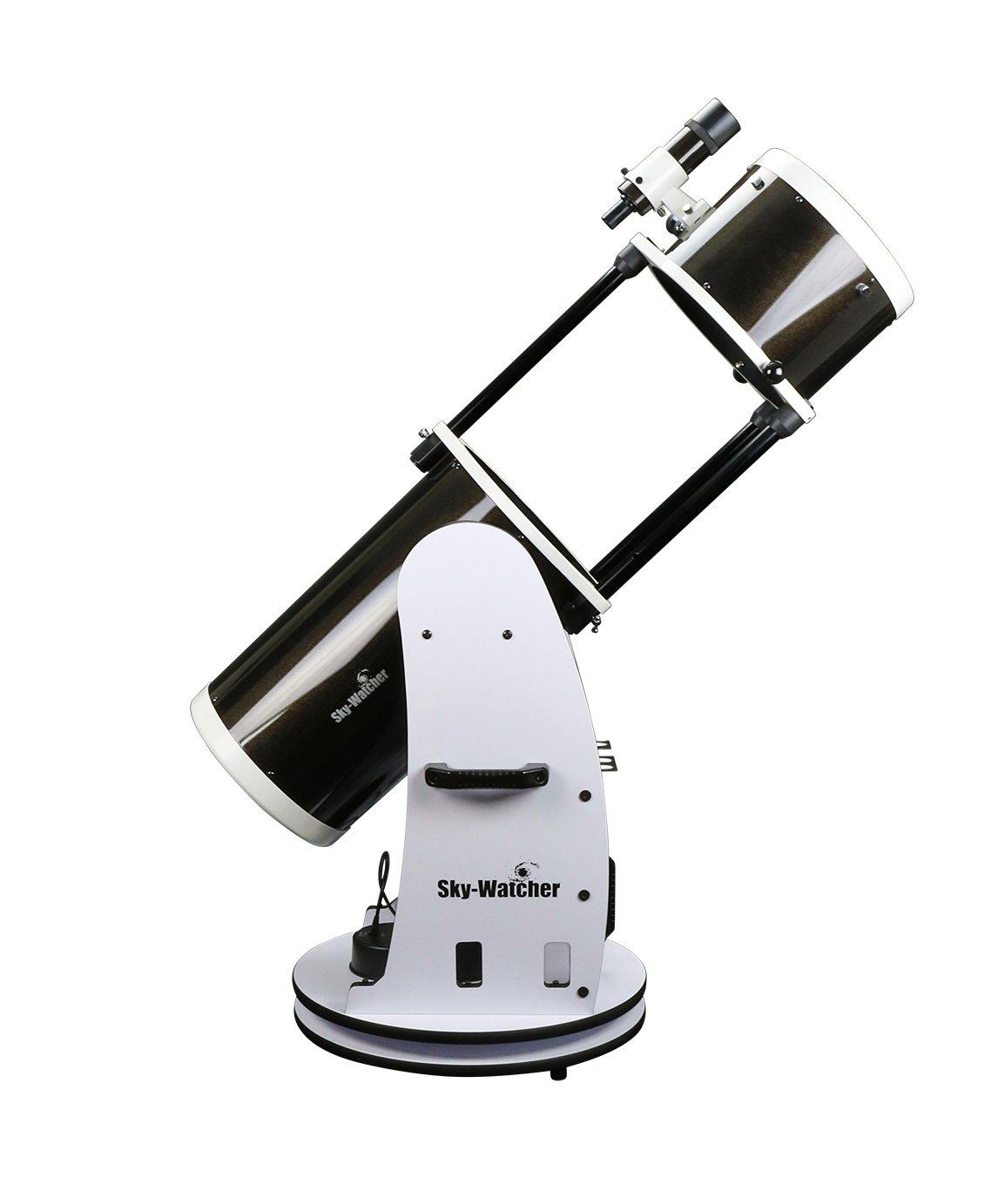 Sky-Watcher SkyWatcher Flextube 250 SynScan Dobsonian 10-inch Collapsible Computerized GoTo Large Aperture Telescope, White, (S11810)