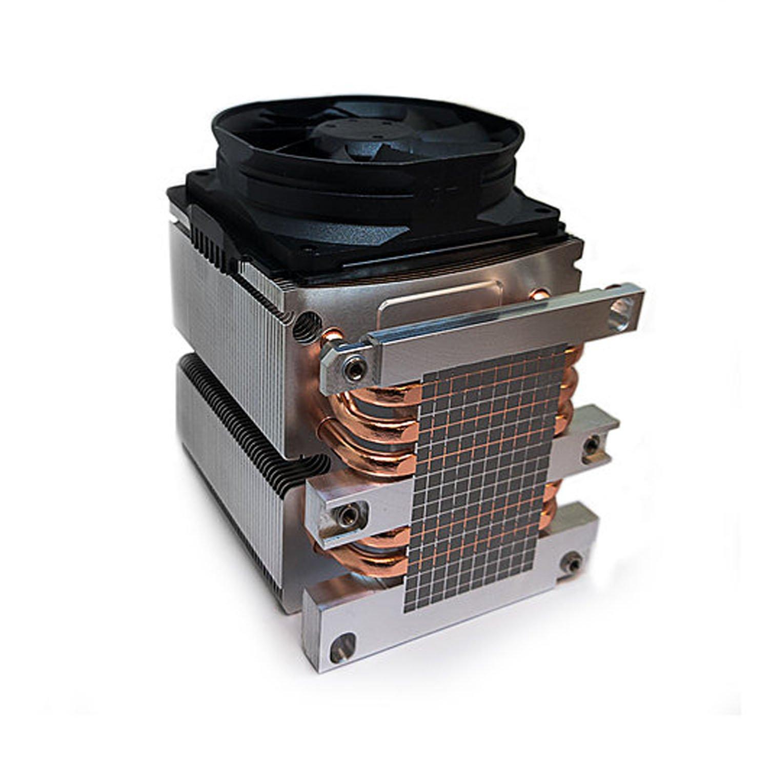 Dynatron Dynatron B14 Intel Xeon Platinum/Gold Family Processor, (Products Formerly Skylake), Socket FCLGA3647, Square ILM, Aluminum Heatsink with Heatpipe Embedded, 8025 Axial PWM Fan