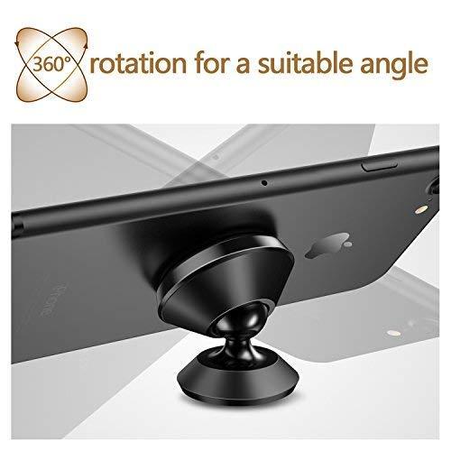 Humixx Humixx Magnetic Car Phone Mount 360 Degree Rotation, Magnetic Cell Phone Holder for Car Dashboard Compatible with iPhone 11 Pro/ SE/ XR/ XS/ 8, Samsung Note 20 10 9 8 S20 Ultra S10 and More