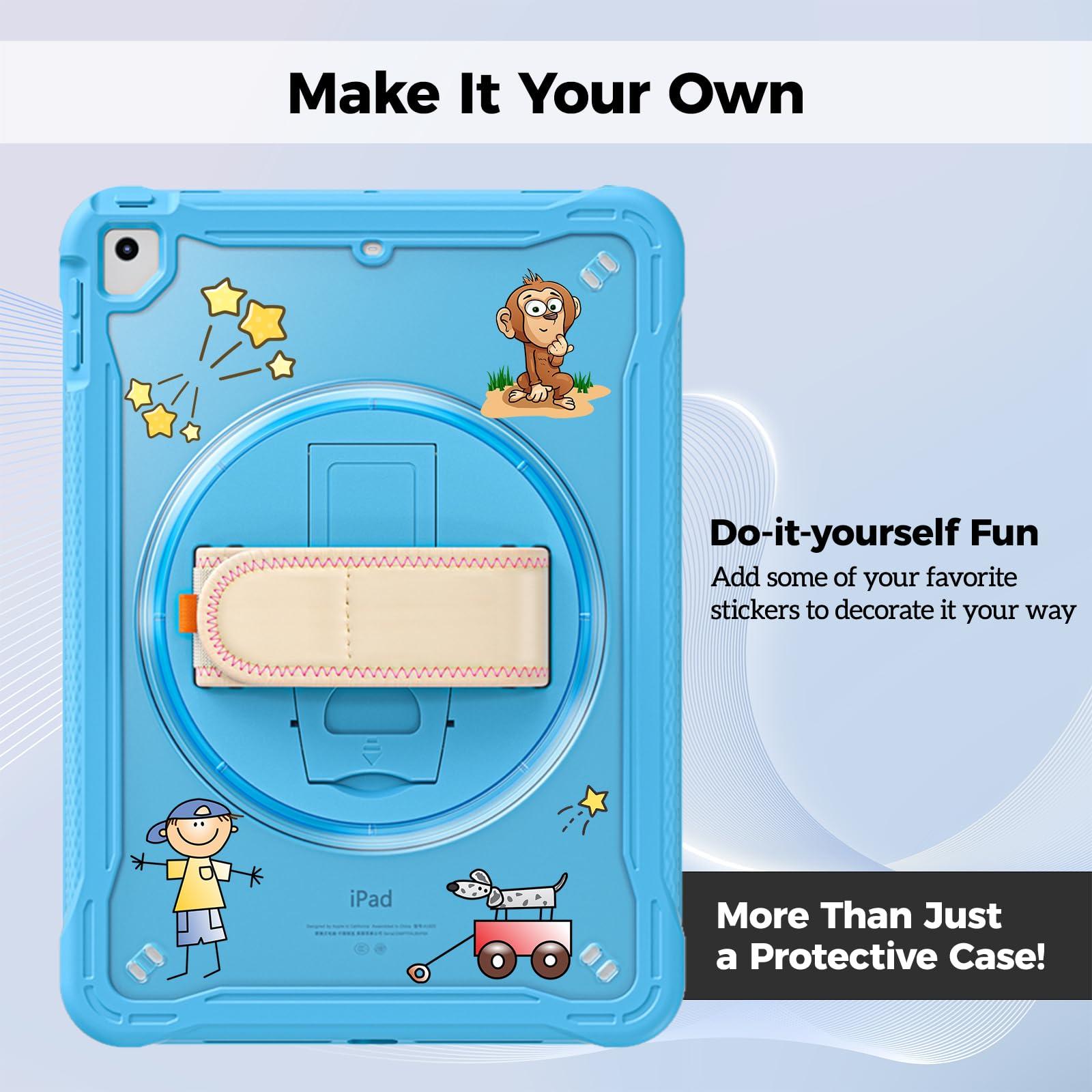 ProCase Keyboard Case Bundle with Rugged Case for iPad 9.7 Inch 5th 6th Gen/iPad Air 2 / iPad Pro 9.7