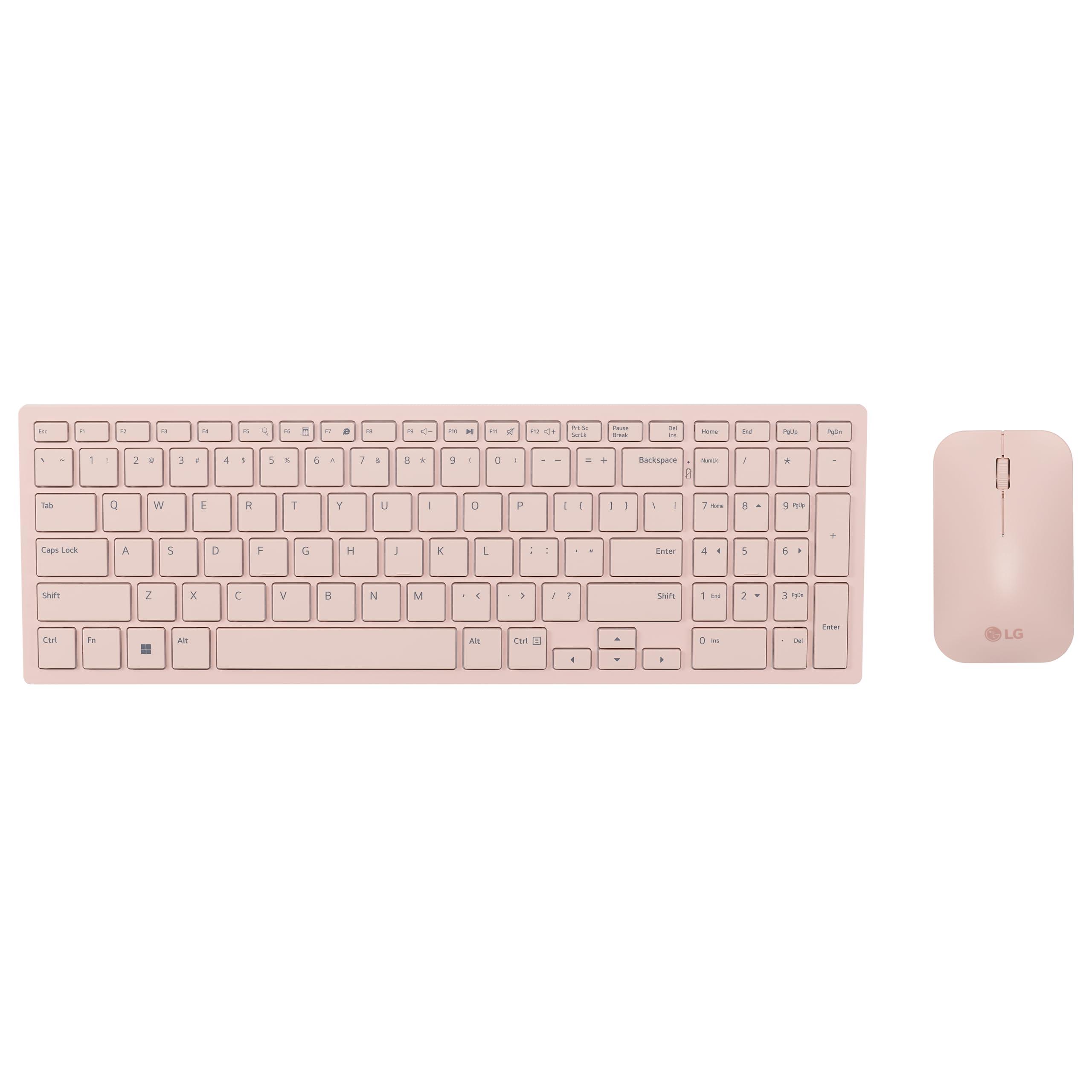 LG LG 27SR5BF-P 27-inch FHD (1920x1080) Smart Monitor with Streaming TV, webOS, Wireless Keyboard, Mouse, HDR10, IPS Display, webOS, Speaker, ThinQ App, Remote Control, Pink