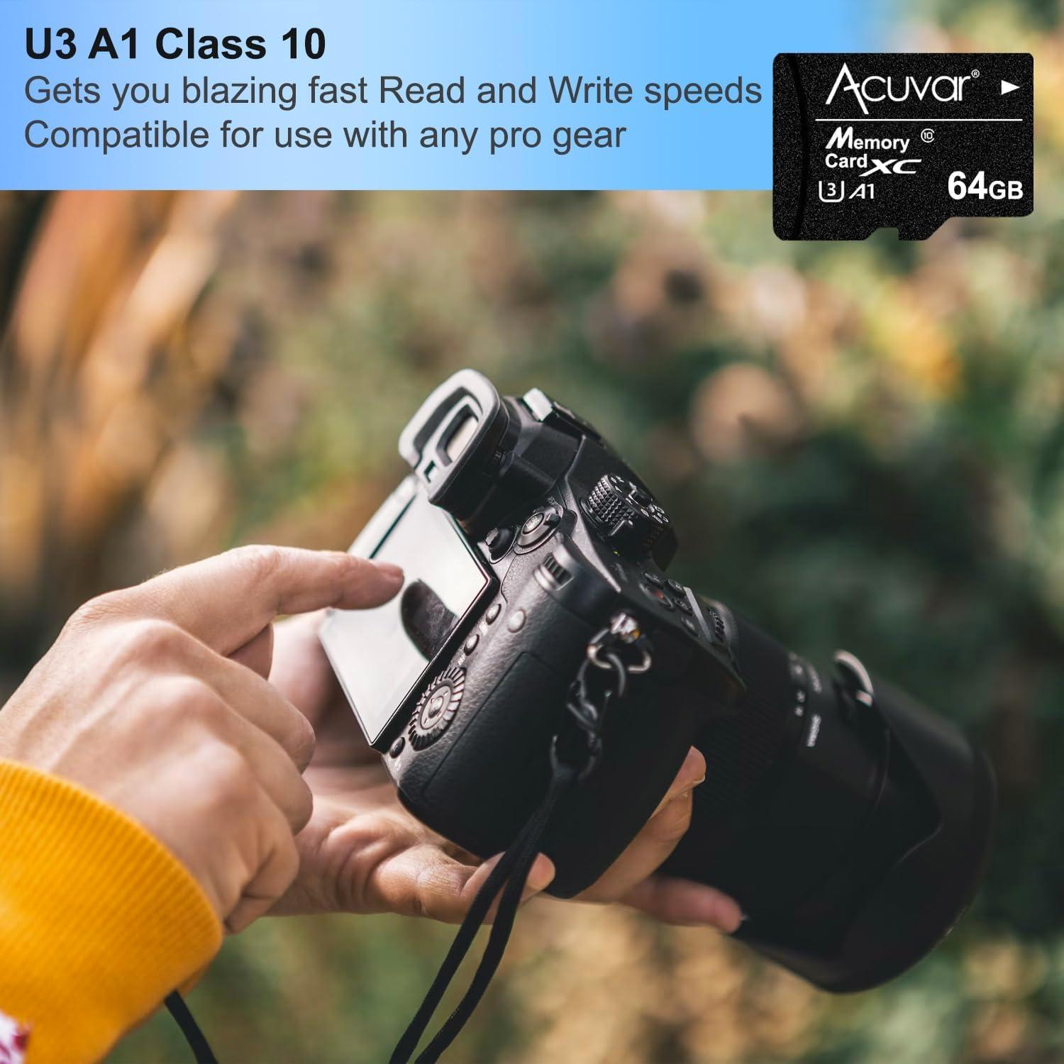 Acuvar Acuvar 6K HD Camcorder Video Camera, 64MP 60FPS Camcorder Video Camera 6K with Mic, WiFi, LED Light, 64GB SD Card, Battery, Live Stream Webcam YouTube Video Cam for Vlogging & Filming Creators